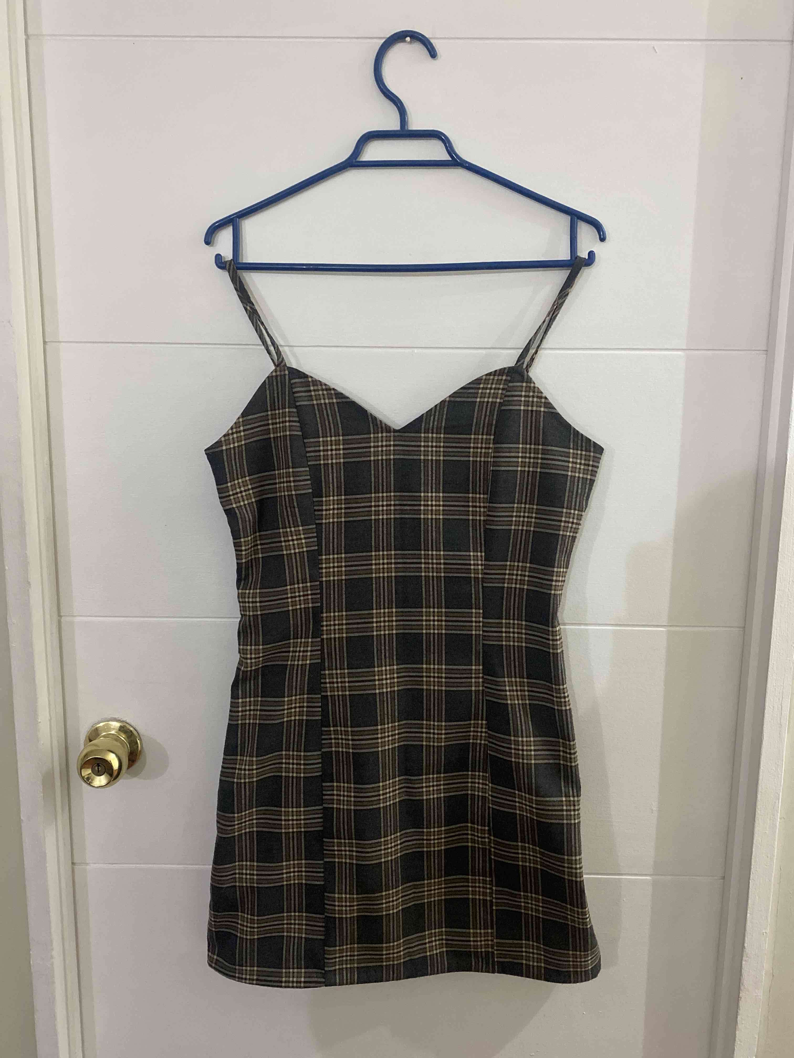 Vestido escocés tirantes finos - miniatura 1