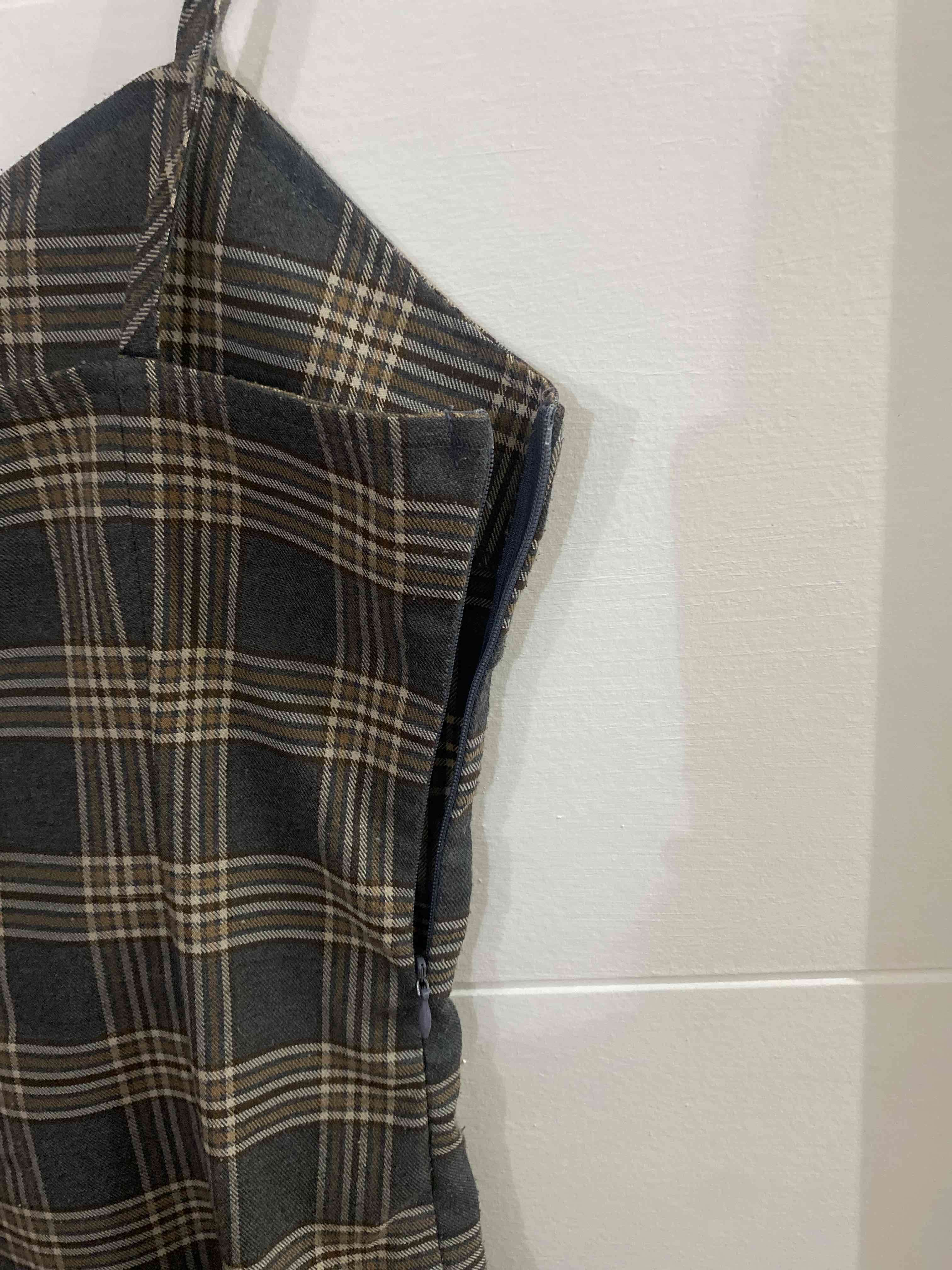 Vestido escocés tirantes finos - miniatura 3