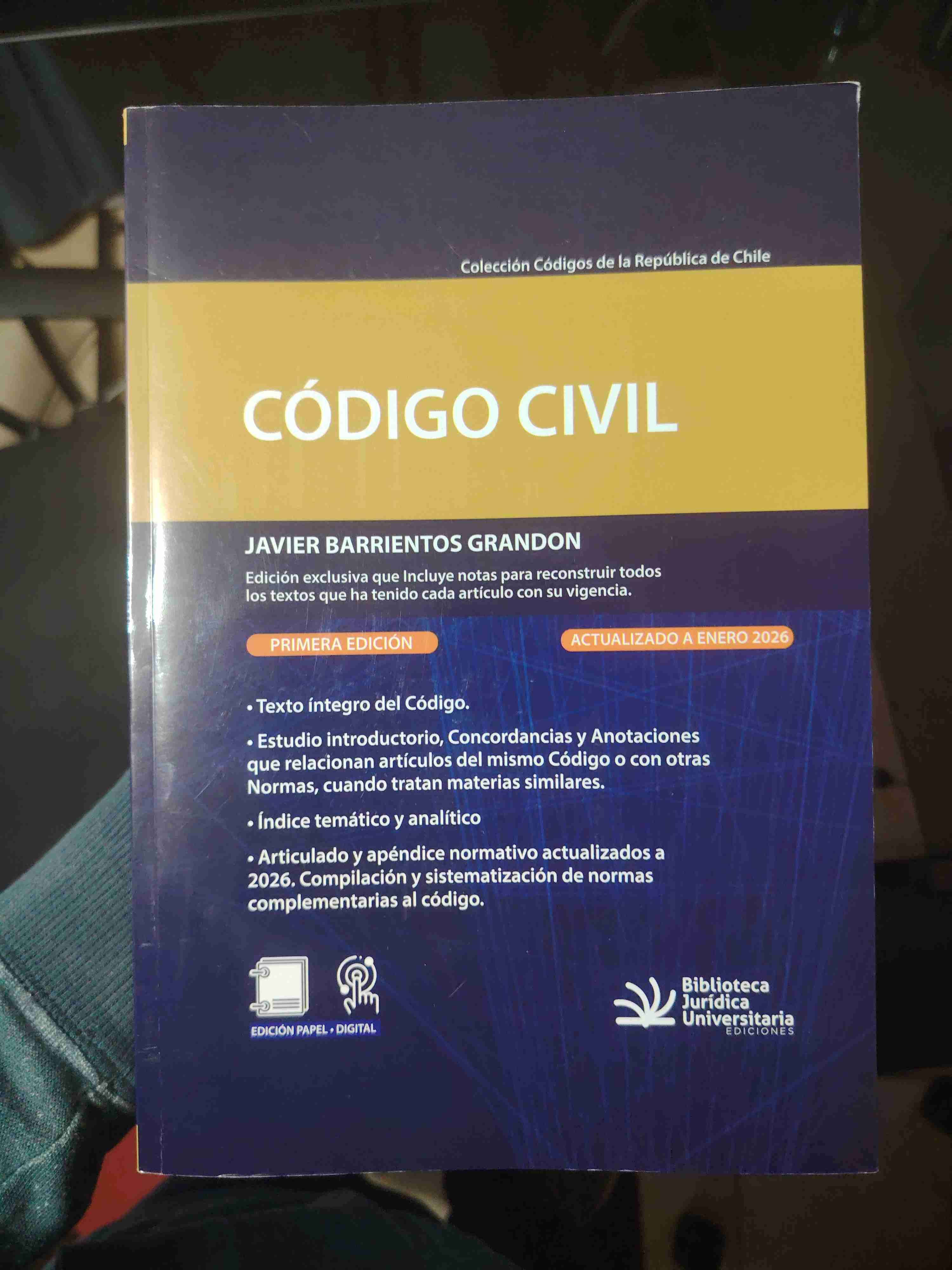 Libro Código Civil Chile - miniatura 1
