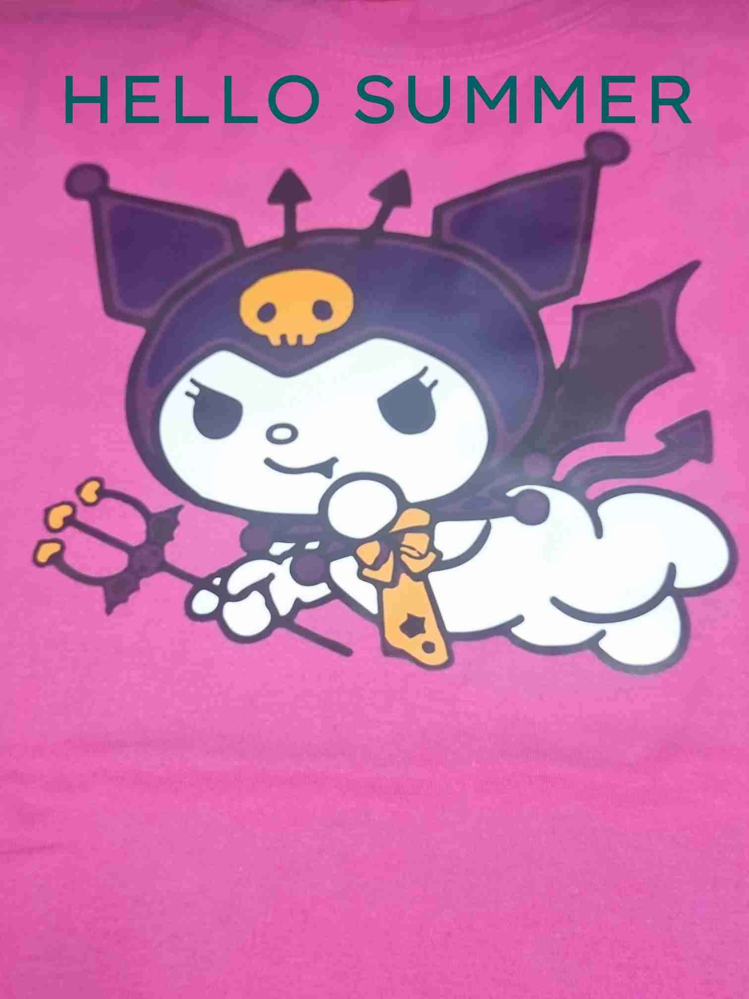 Polera Kuromi rosa