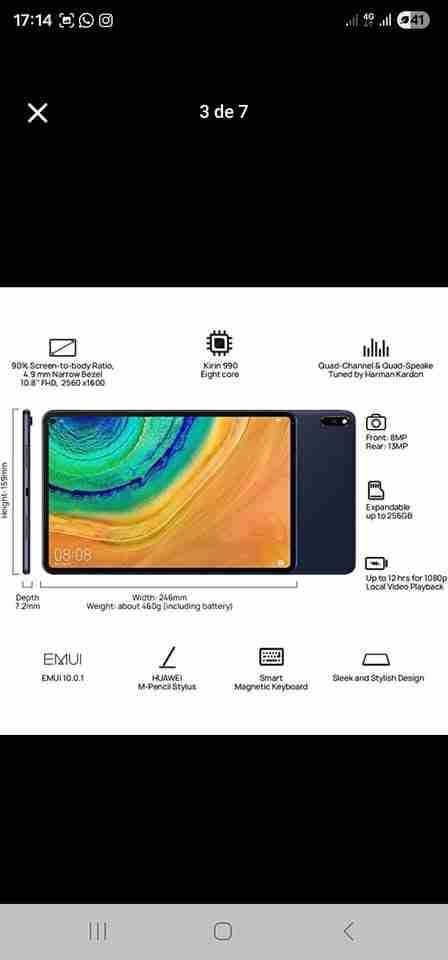 Huawei MatePad Pro 10.8 – Pack completo – Excelent - miniatura 2