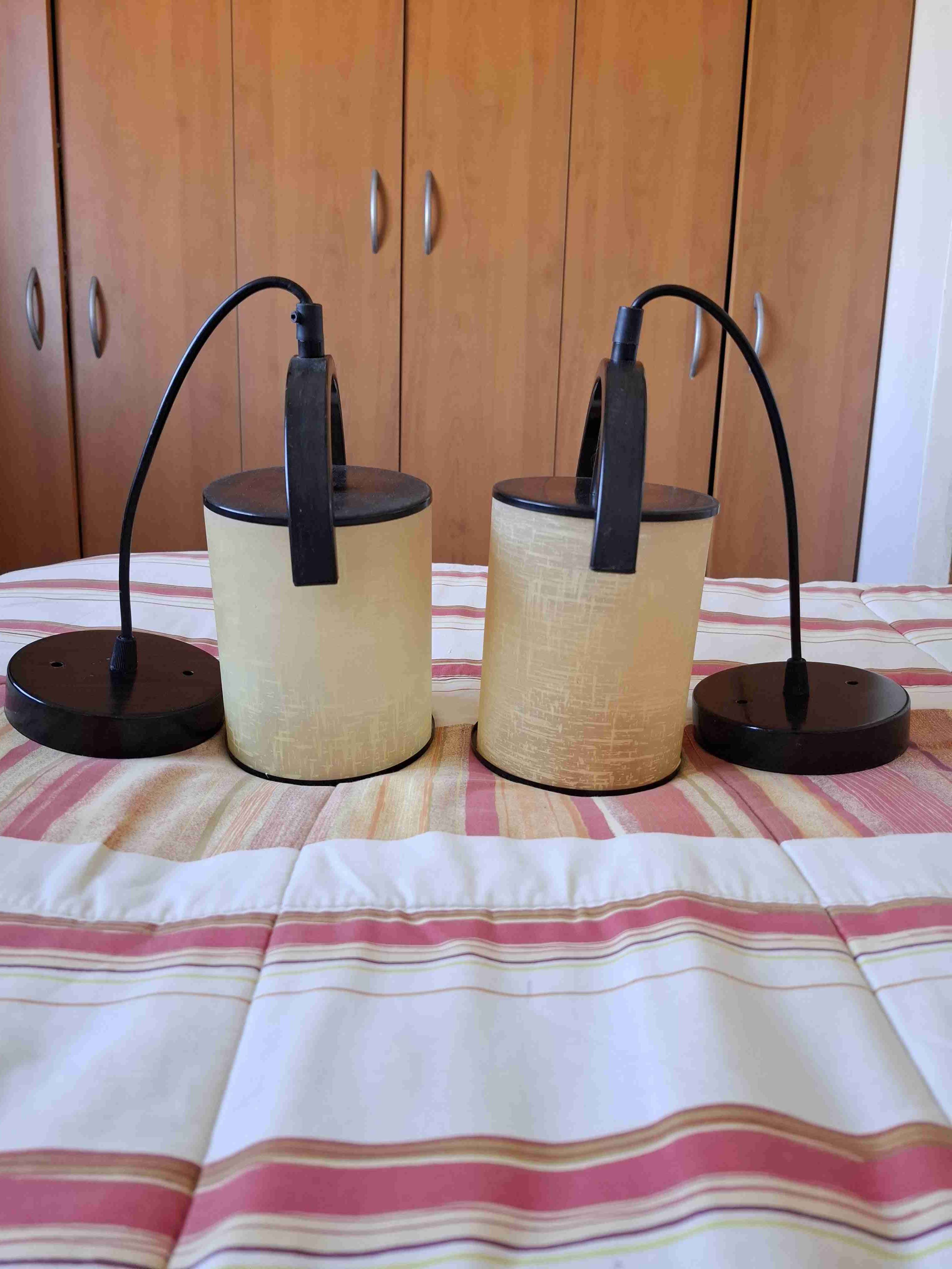 Lámparas de techo beige y negro - miniatura 1