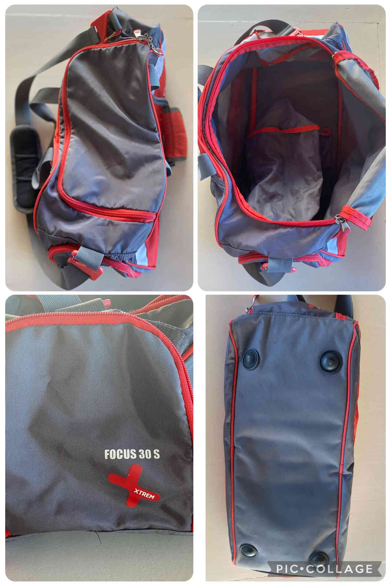 Bolso deportivo Saxoline  Xtrem rojo y gris - miniatura 4