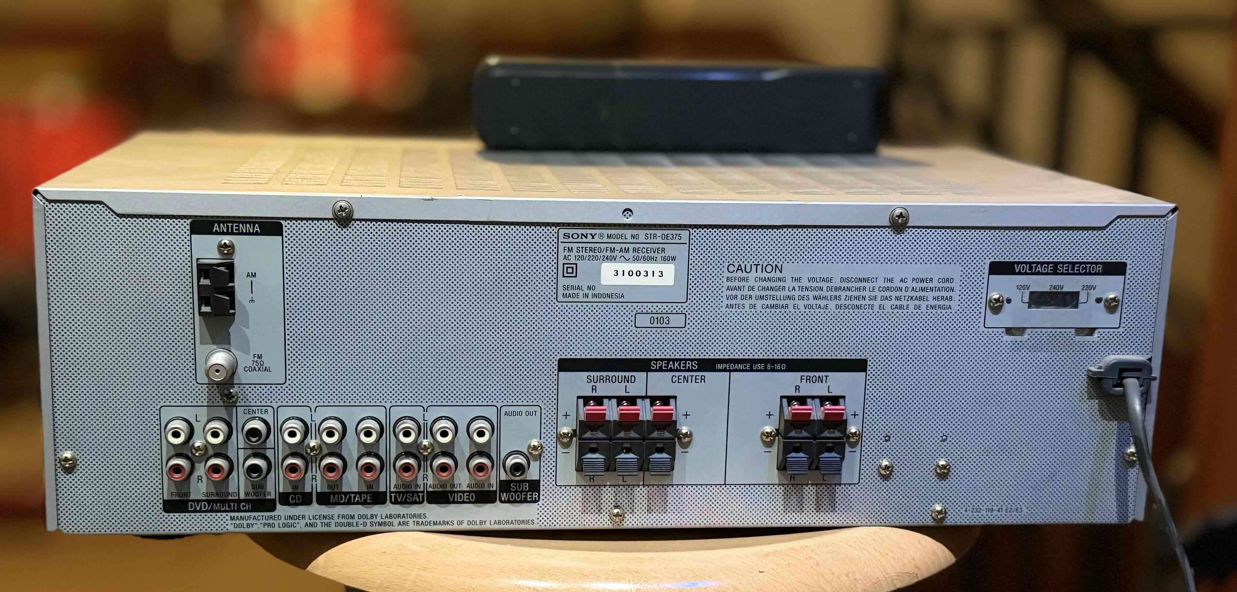 Receptor AV Sony con control remoto - miniatura 2