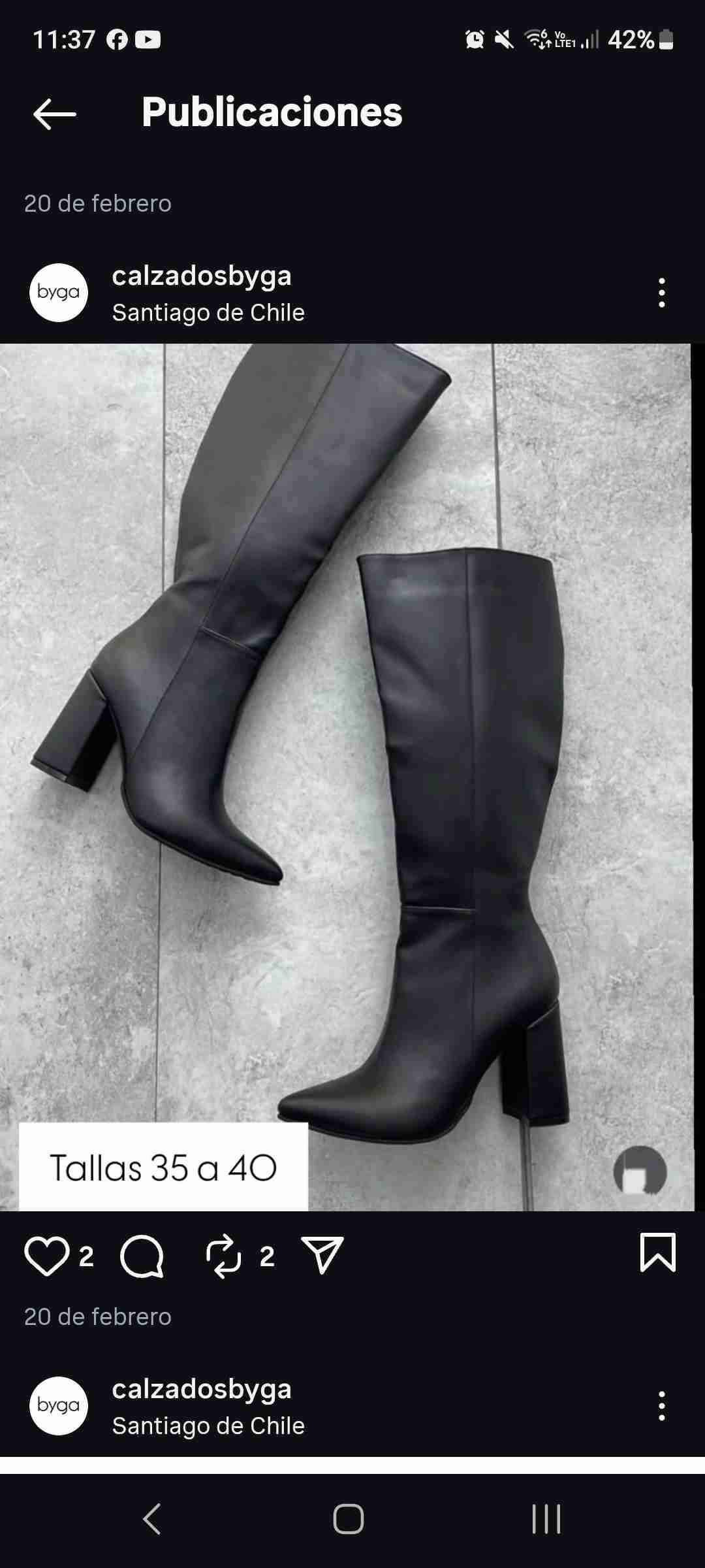 Botas negras altas mujer