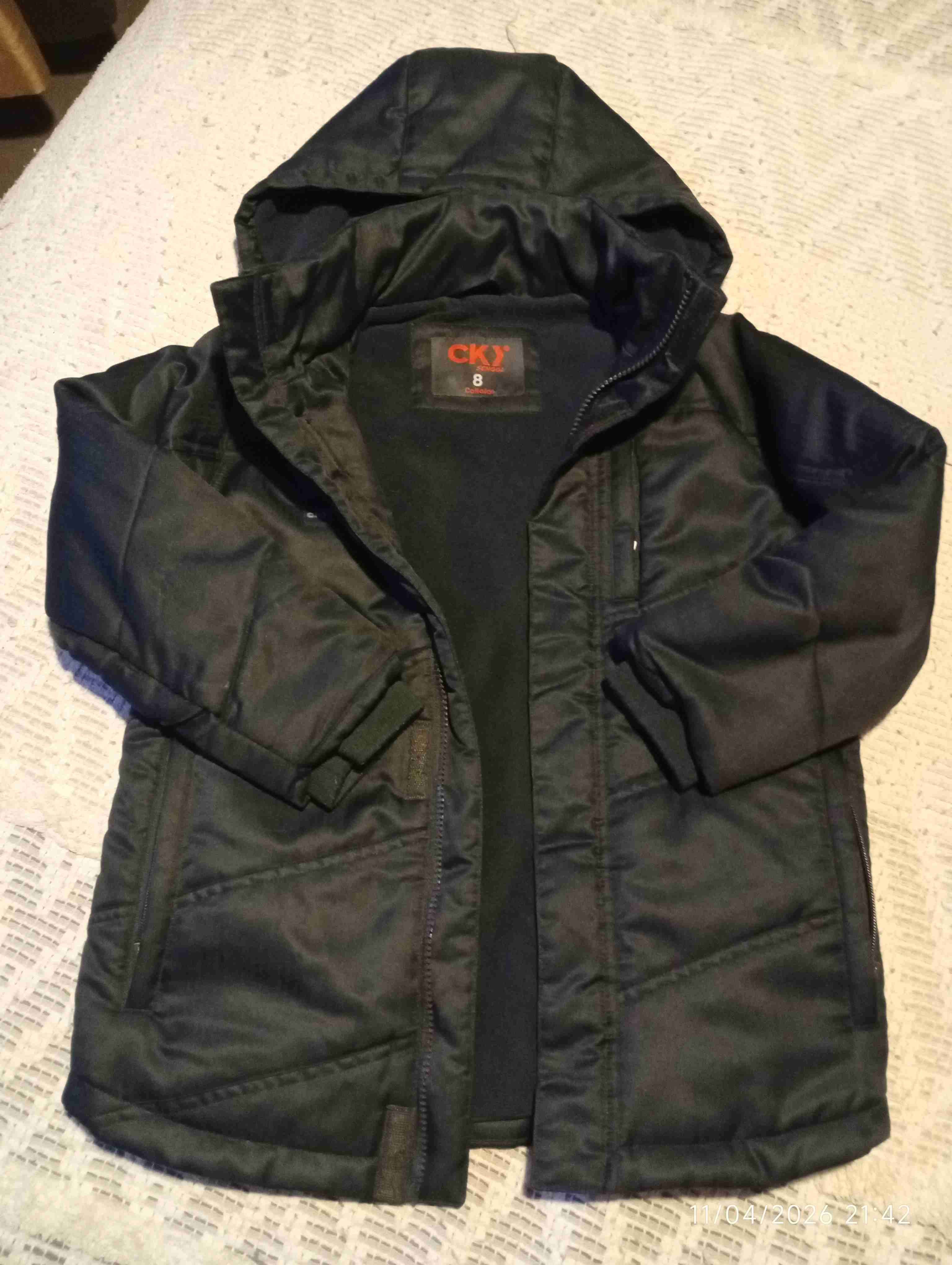 Parka azul 💙 para niños talla 8 - miniatura 1