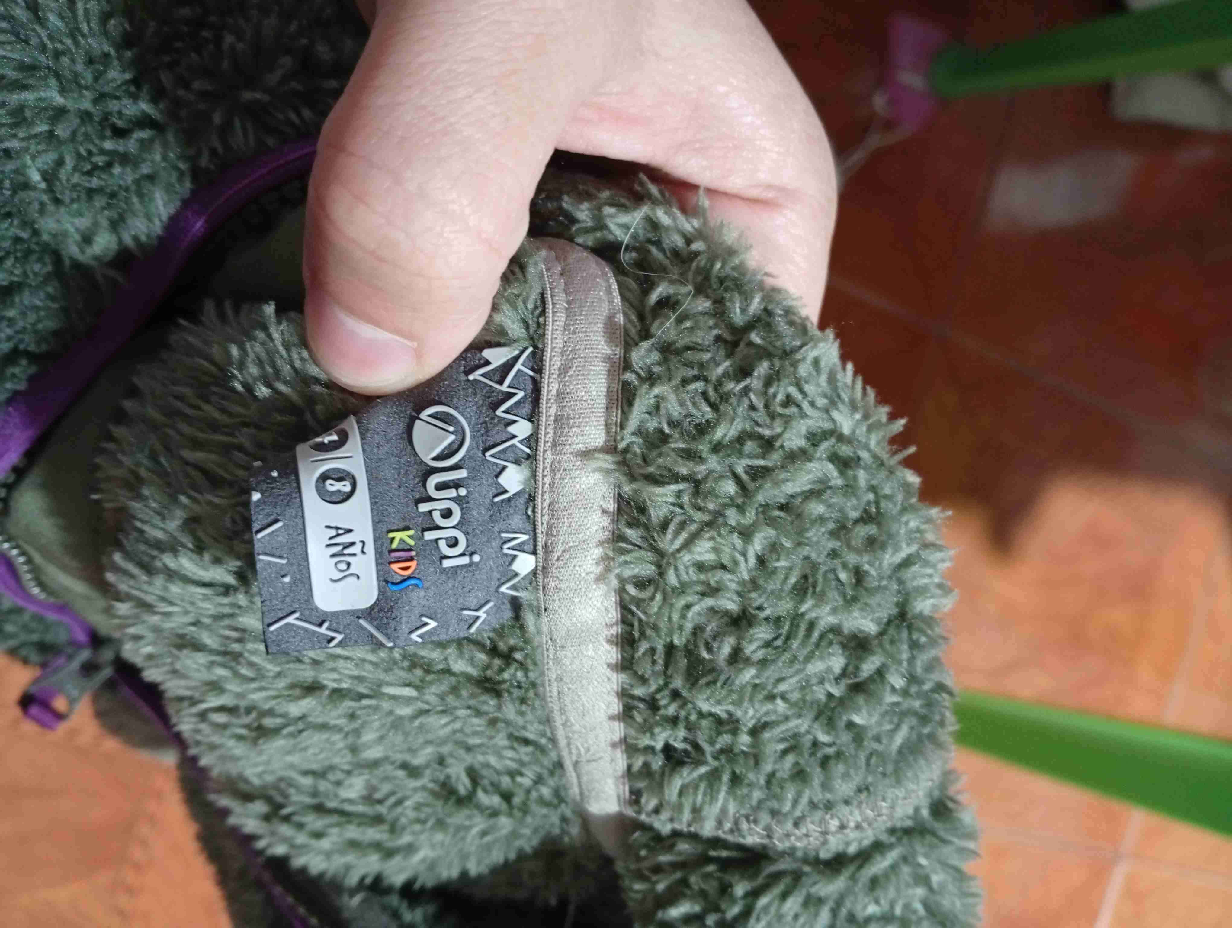 Polerón polar verde con capucha marca Lippi - miniatura 2