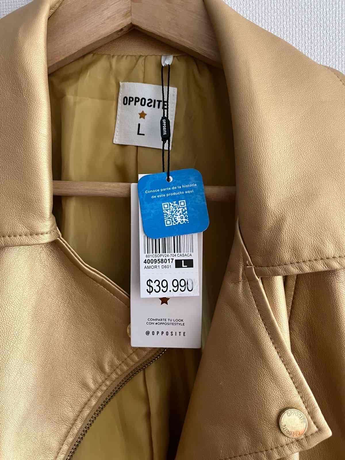 Chaqueta Biker de cuerina - miniatura 4