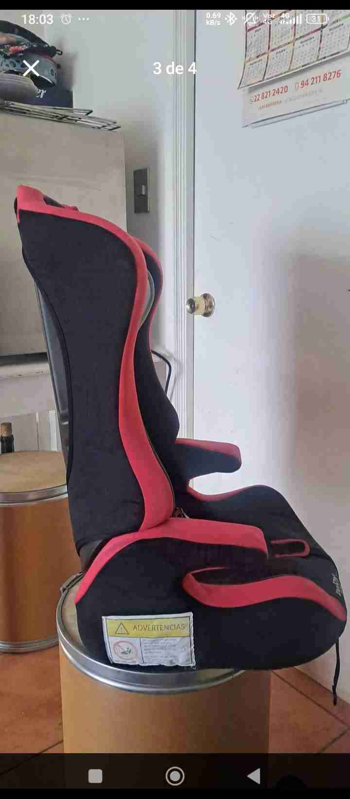 Silla de auto para niña marca baby way - miniatura 2