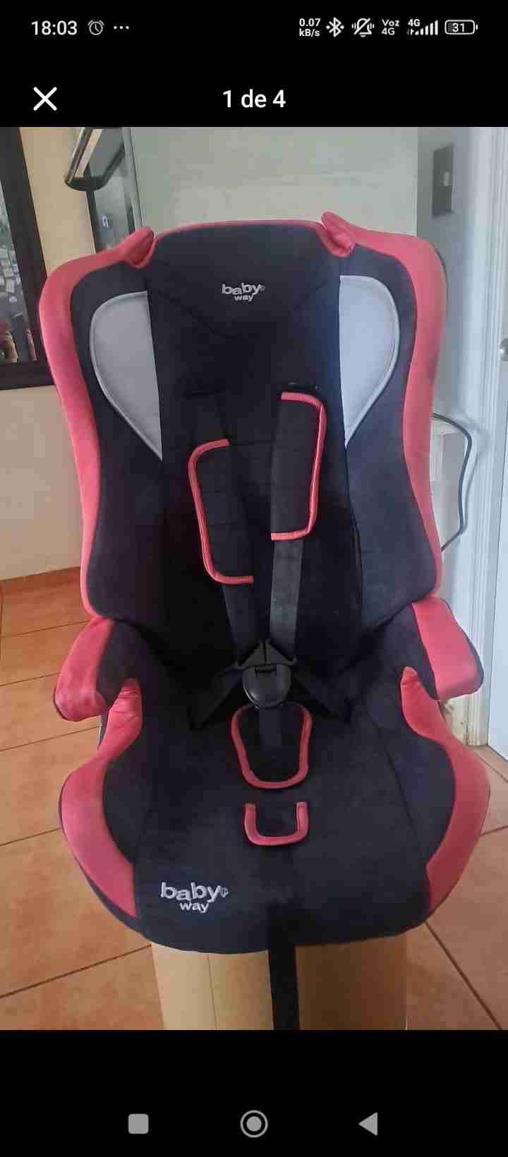 Silla de auto para niña marca baby way - miniatura 4