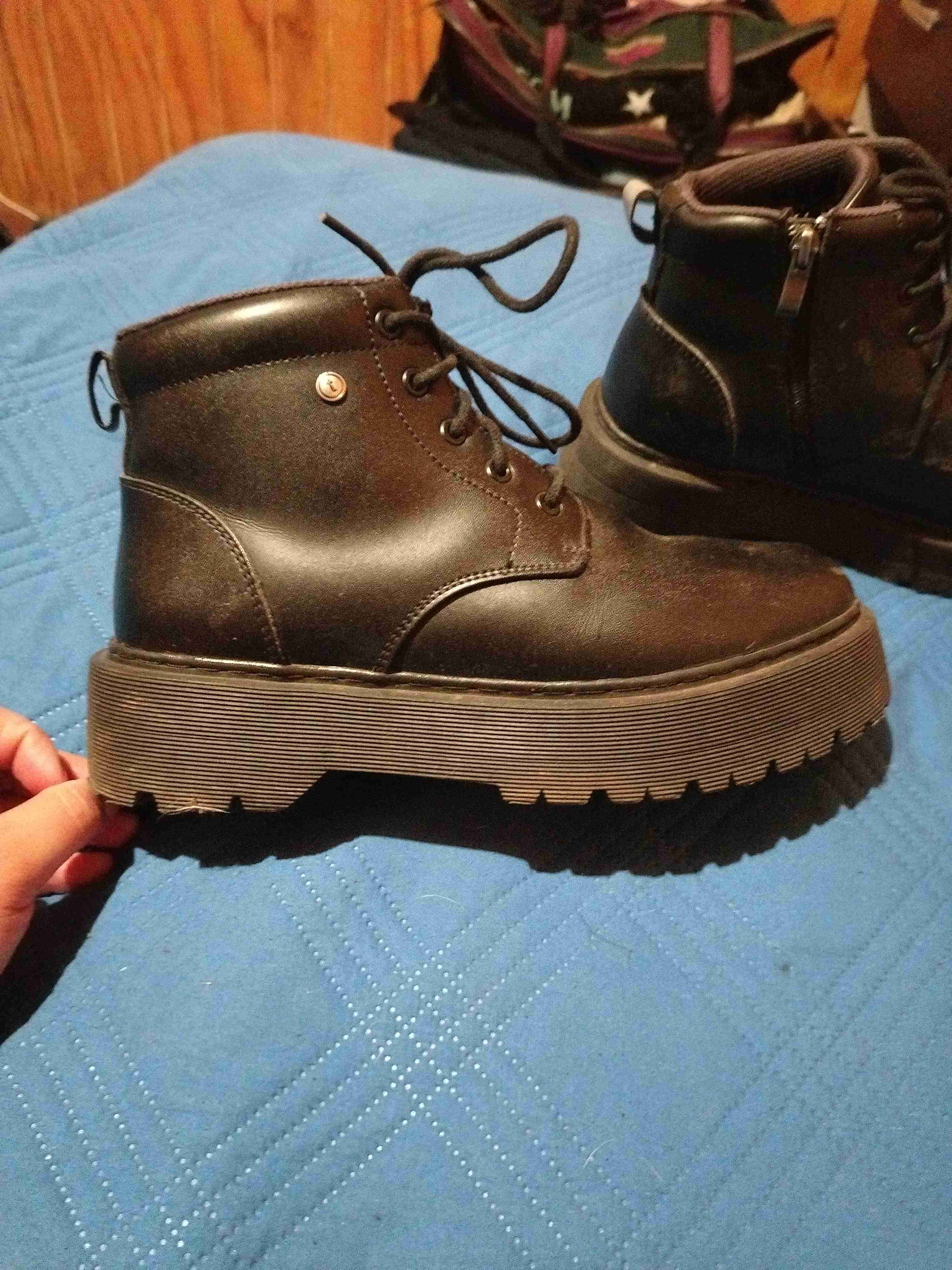 Botines (teener) negros de cuero - miniatura 2