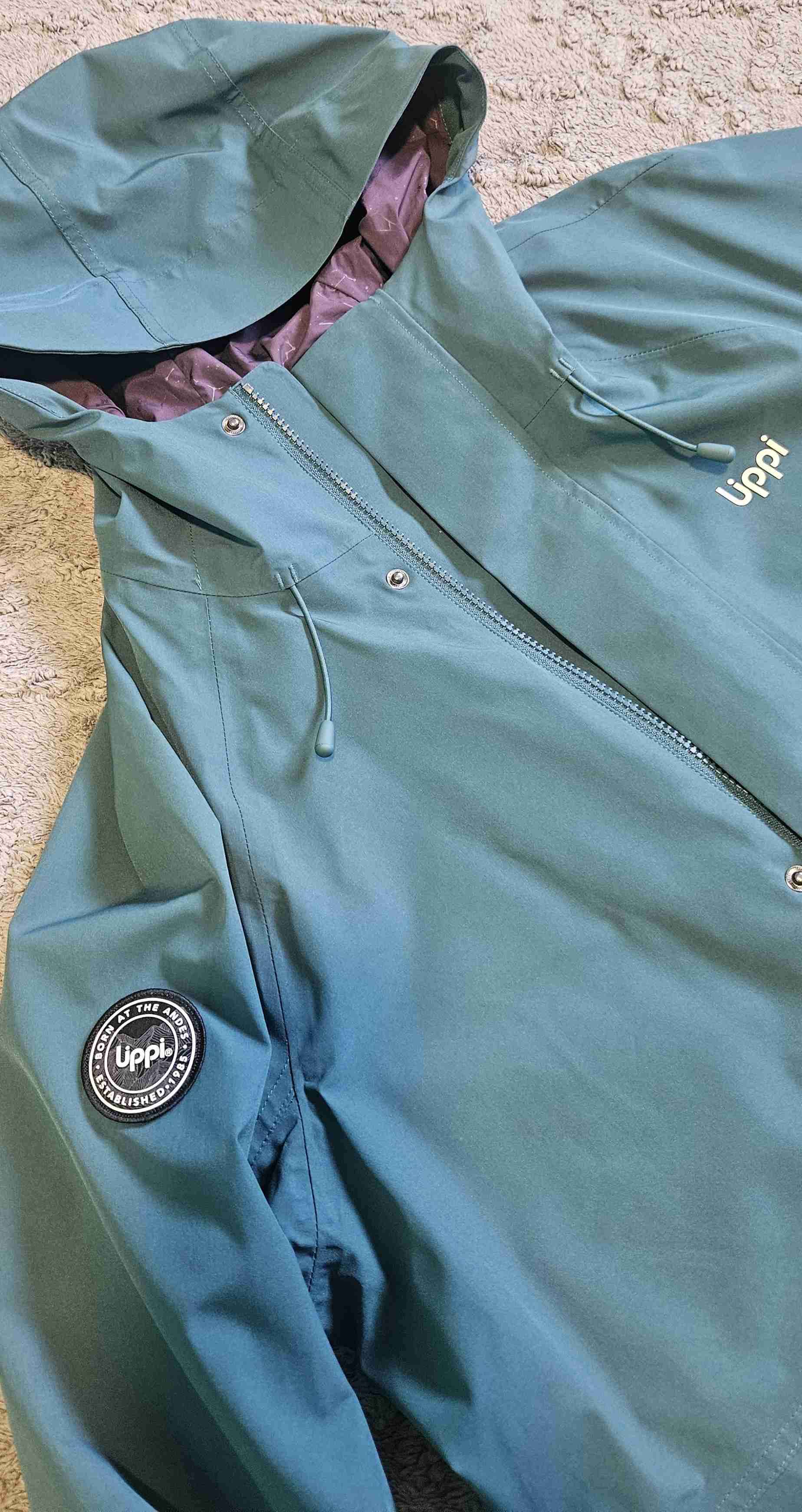 Chaqueta impermeable verde Lippi M - miniatura 6