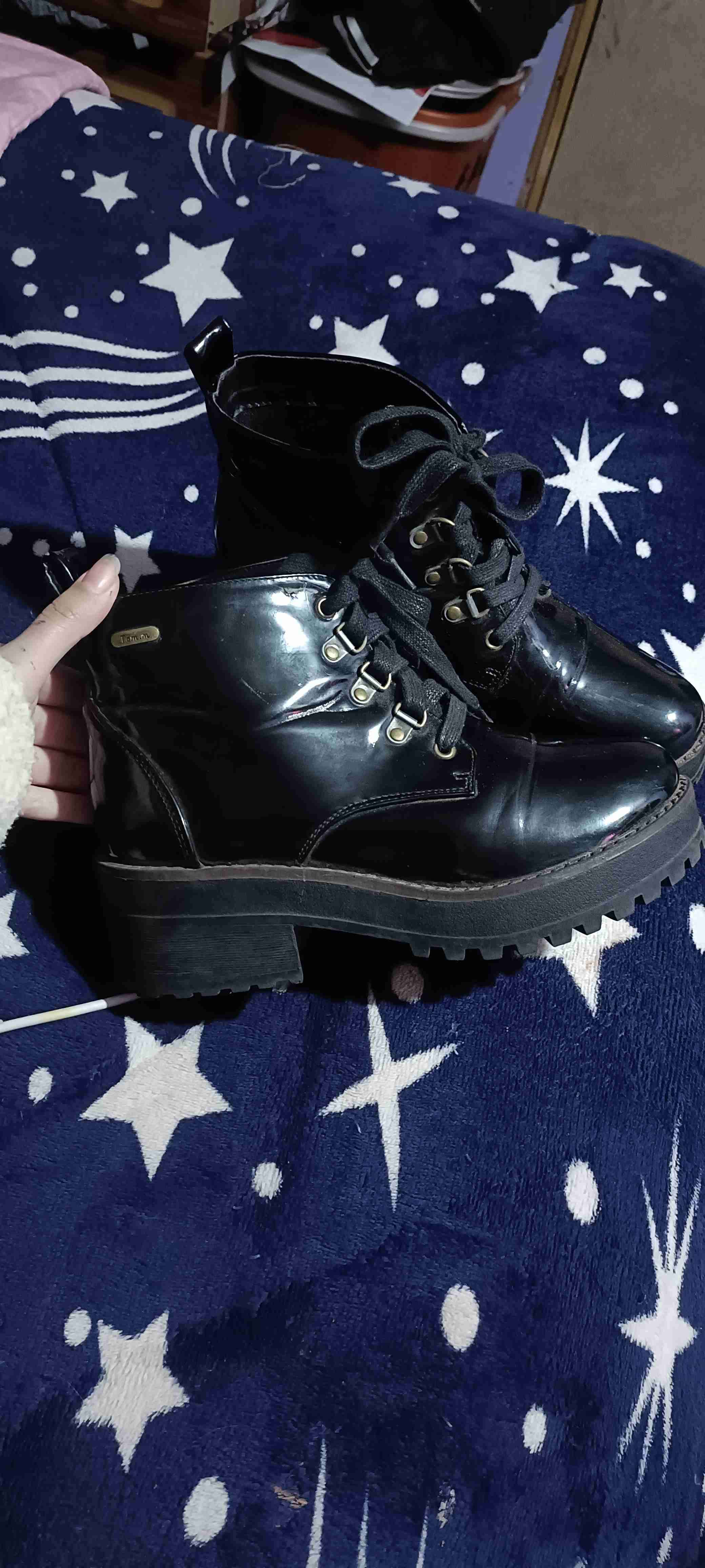 Botines negros con plataforma - miniatura 1