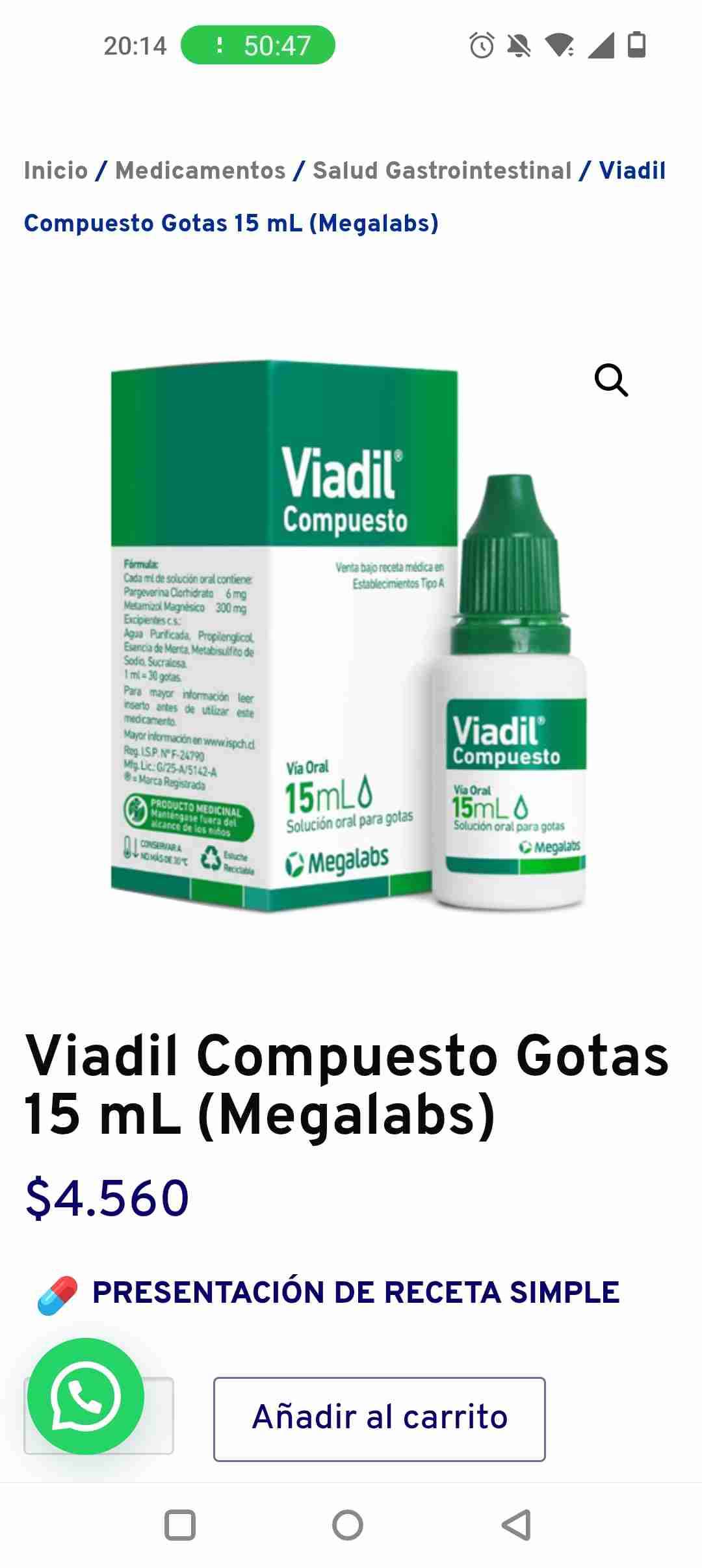 Solución Viadil 15ml - miniatura 2