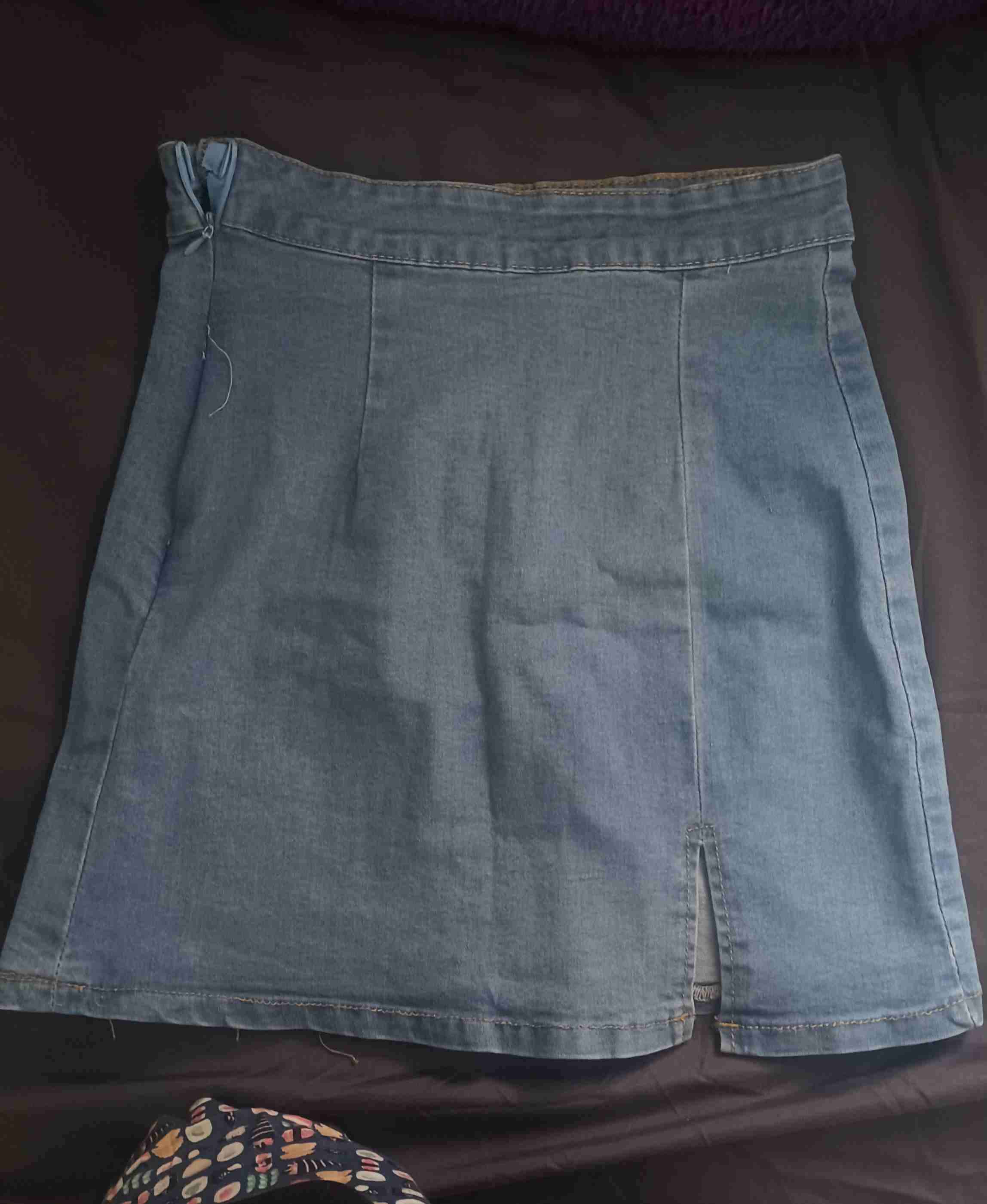 Falda de mezclilla azul