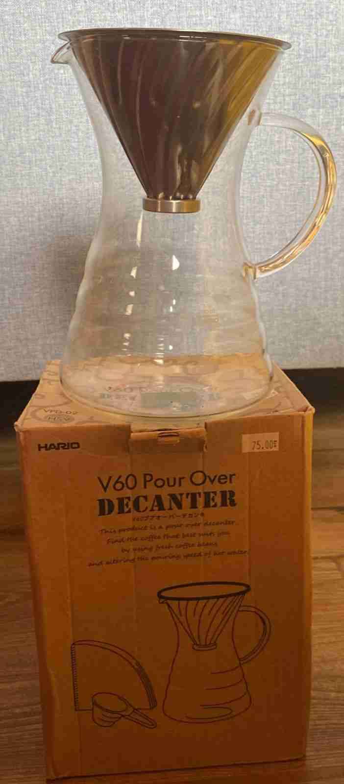 Decantador Hario V60 para café