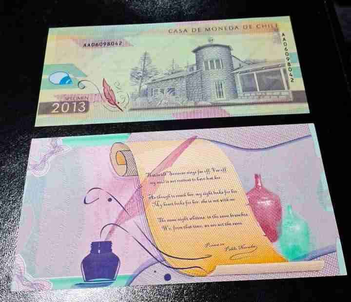 Billetes muestra Casa de Moneda Chile - miniatura 2