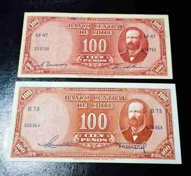 Billetes antiguos de 100 pesos - miniatura 1