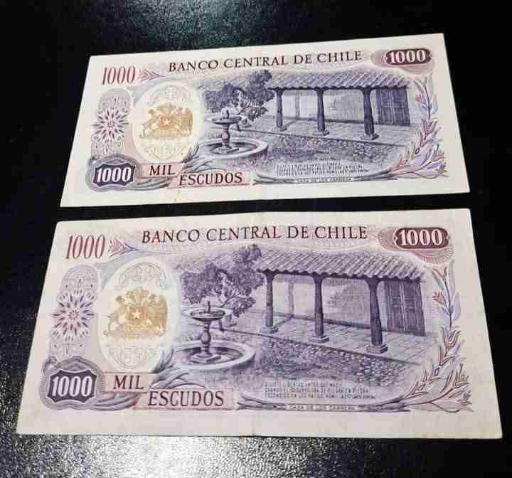 Billetes de 1000 escudos chilenos - miniatura 2