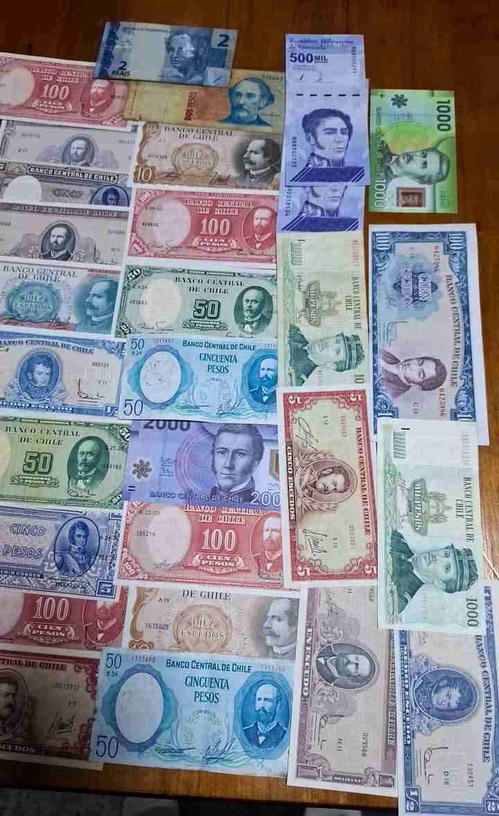 Colección billetes antiguos Chile - miniatura 3