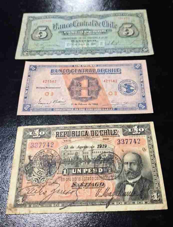 Billetes antiguos de Chile - miniatura 1
