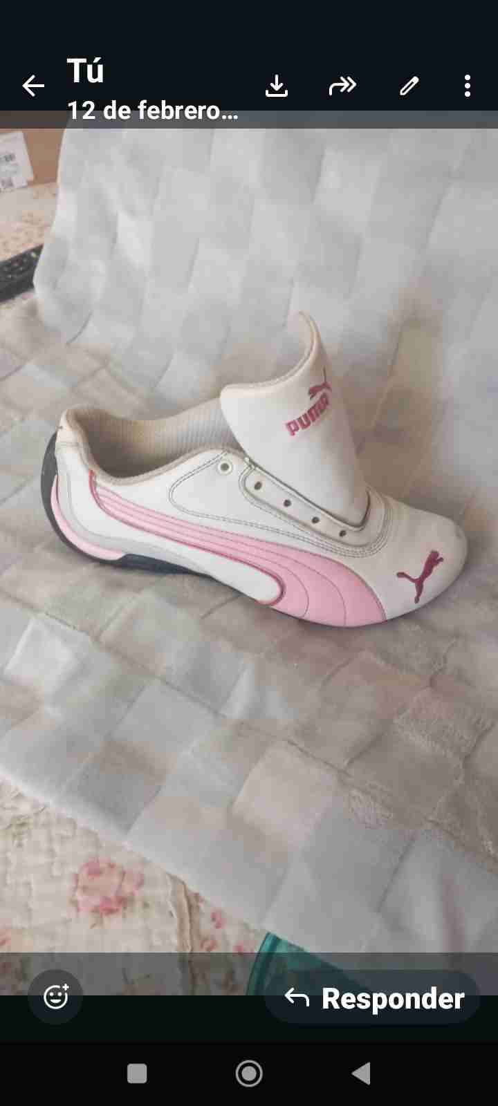 Zapatillas blancas Puma deportivas - miniatura 1