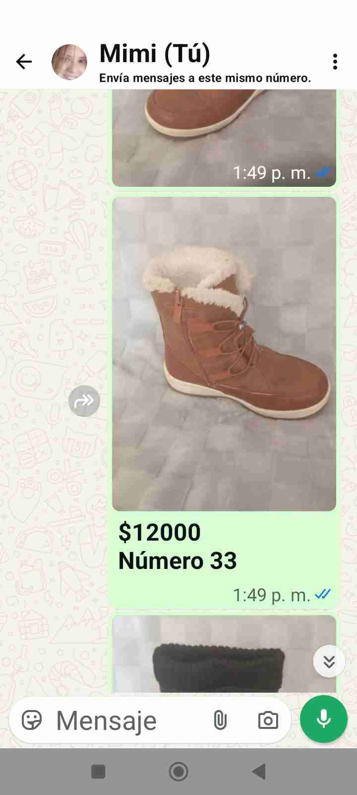 Botas invierno café niño