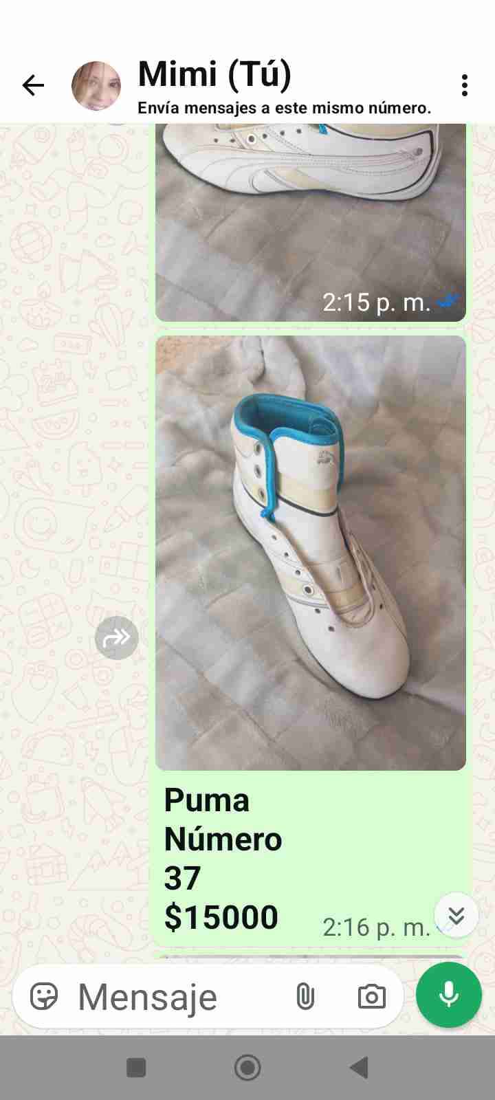 Zapatillas Puma blancas talla 37