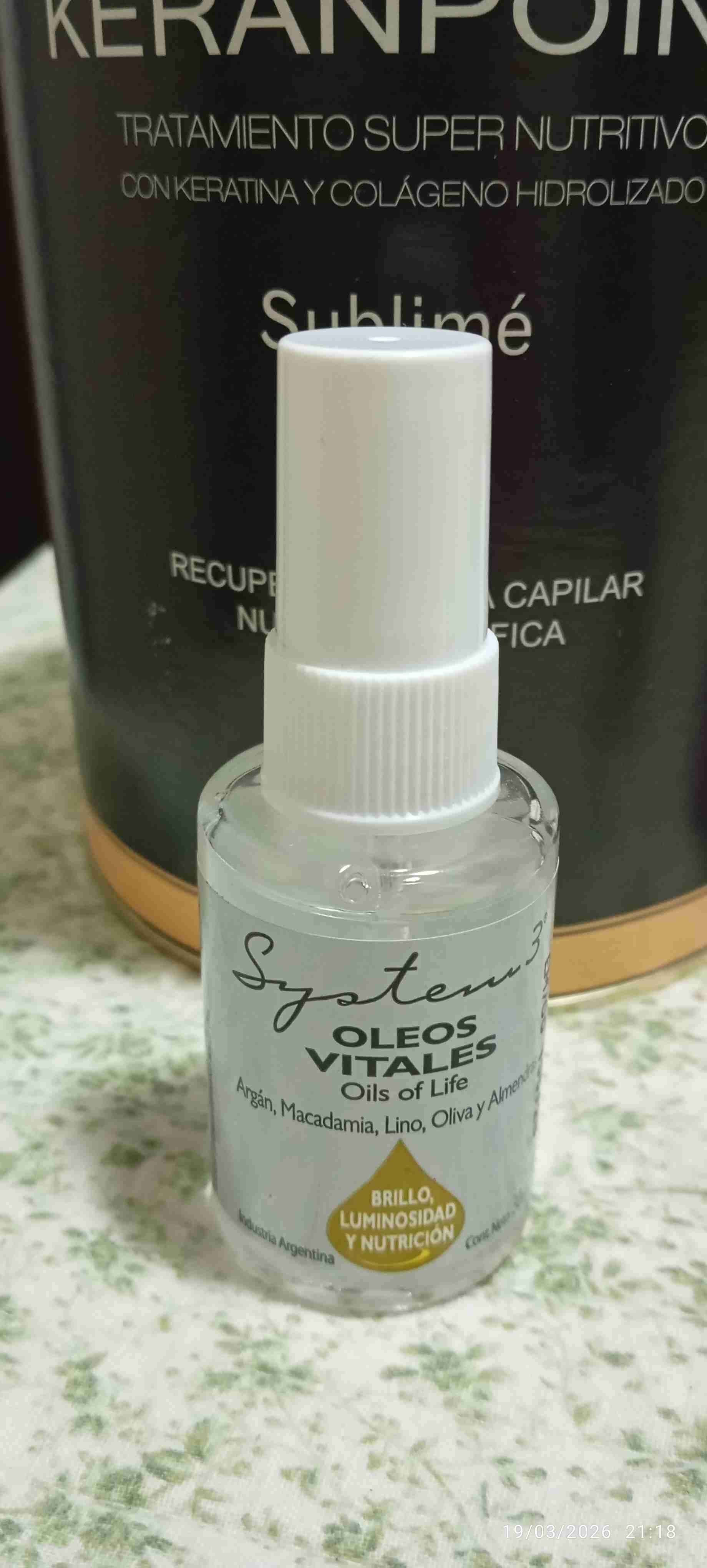 Óleo vital para el cabello