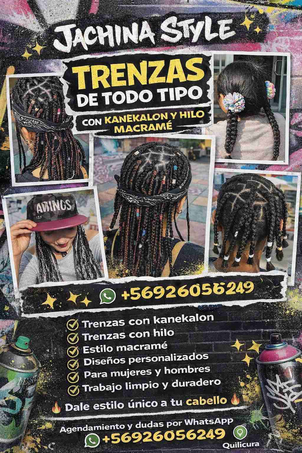 Servicios de trenzas personalizadas