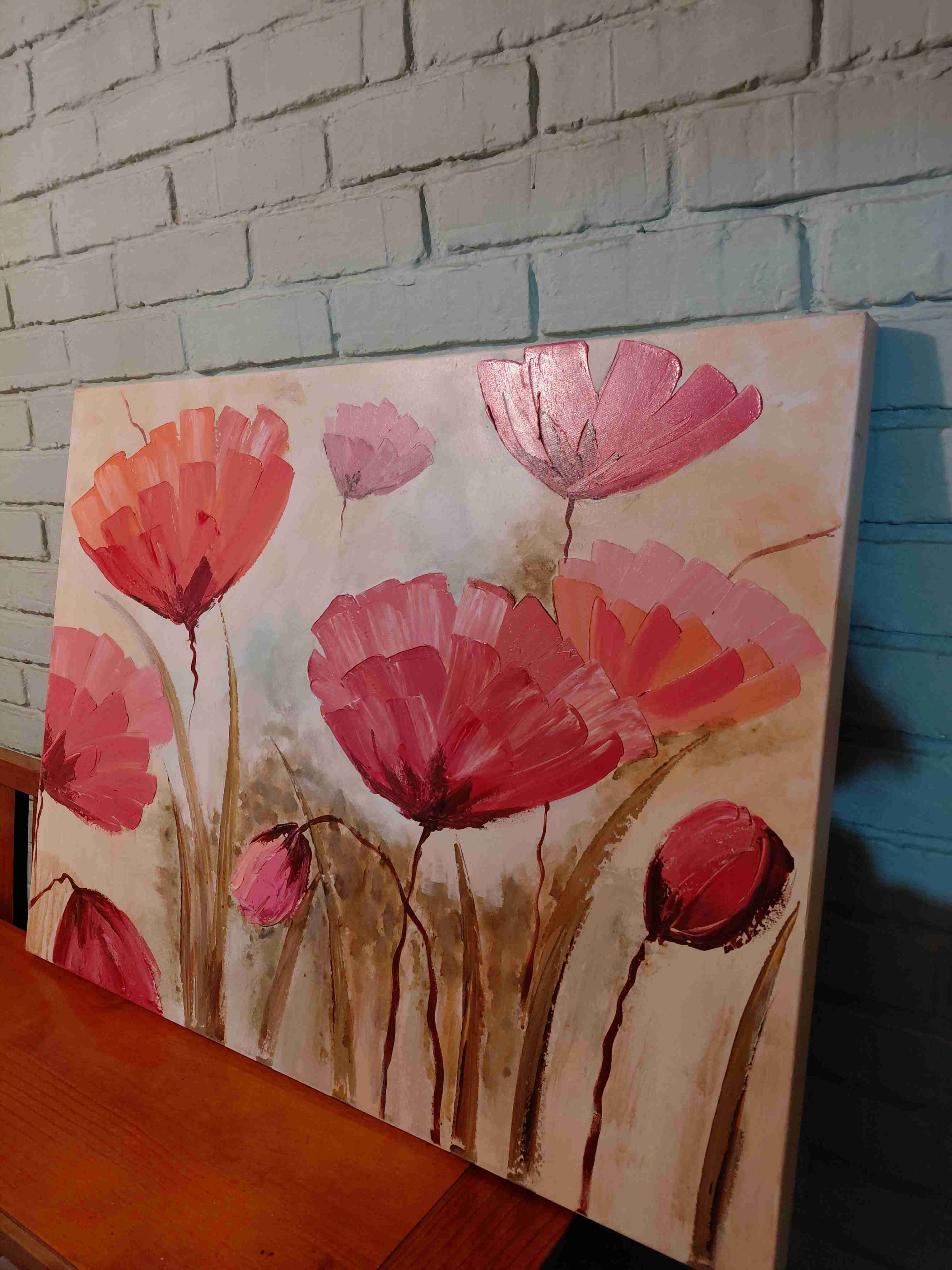 Cuadro de flores rojas - miniatura 3