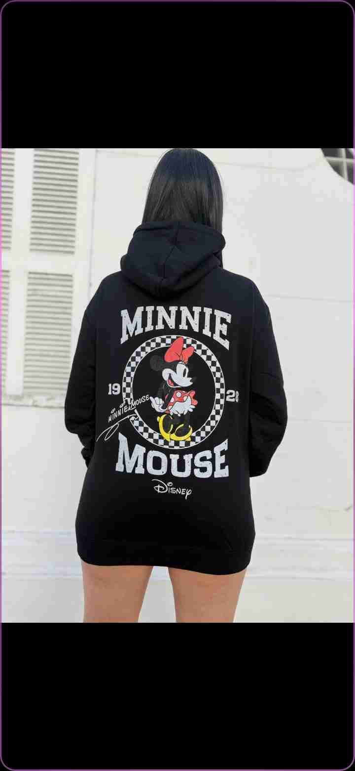 Polerón negro Minnie Mouse - miniatura 1