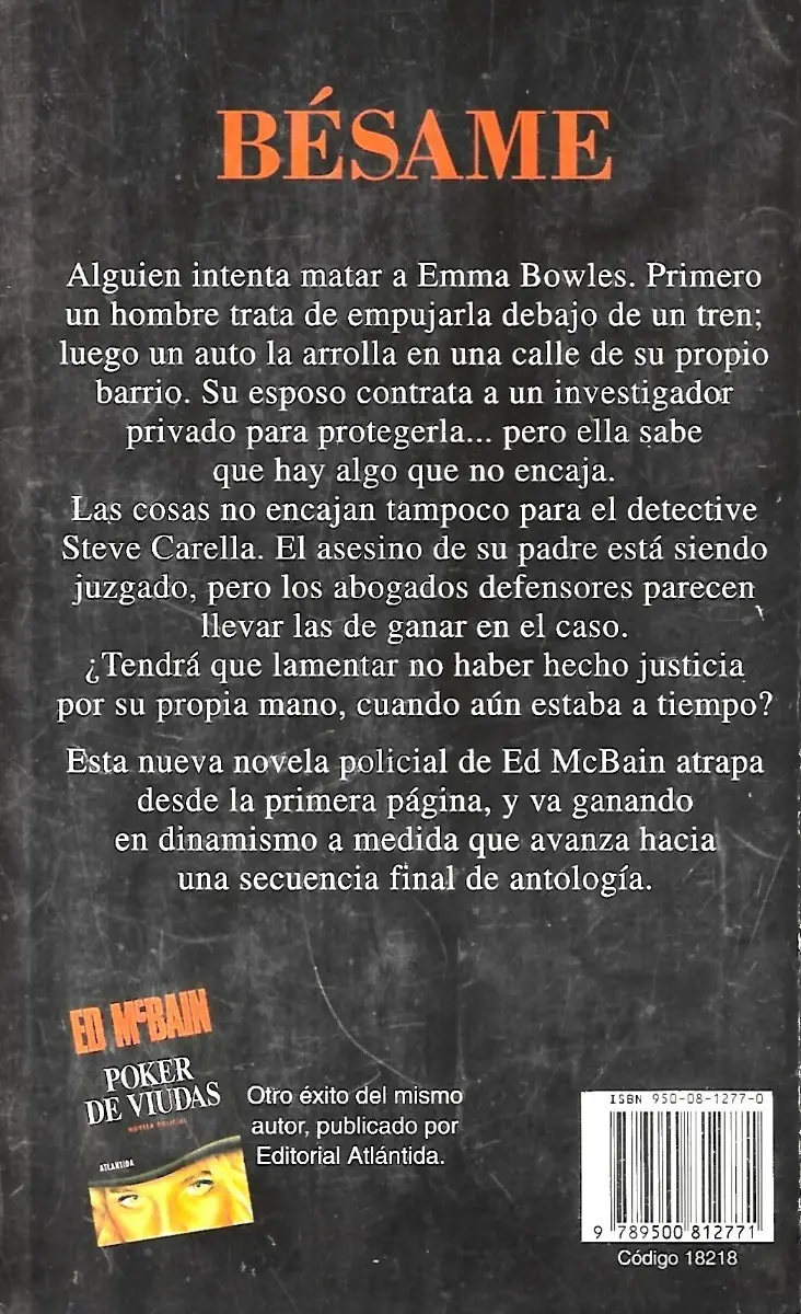 Libro 'Bésame' de Ed McBain - miniatura 2