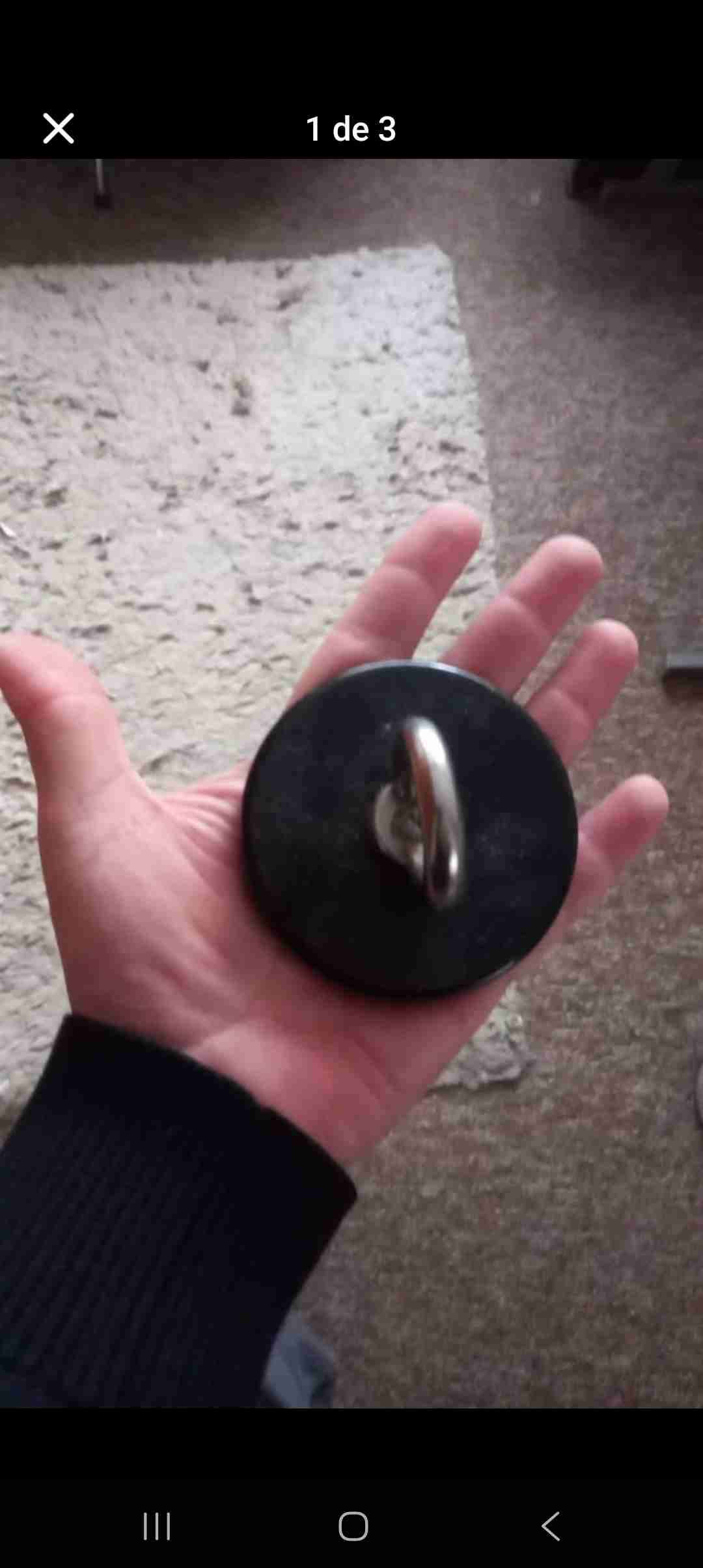 Imanes de ferrita  con argolla - miniatura 2