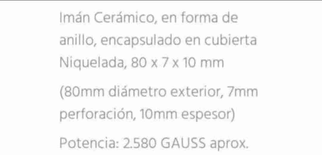 Imanes de ferrita  con argolla - miniatura 3