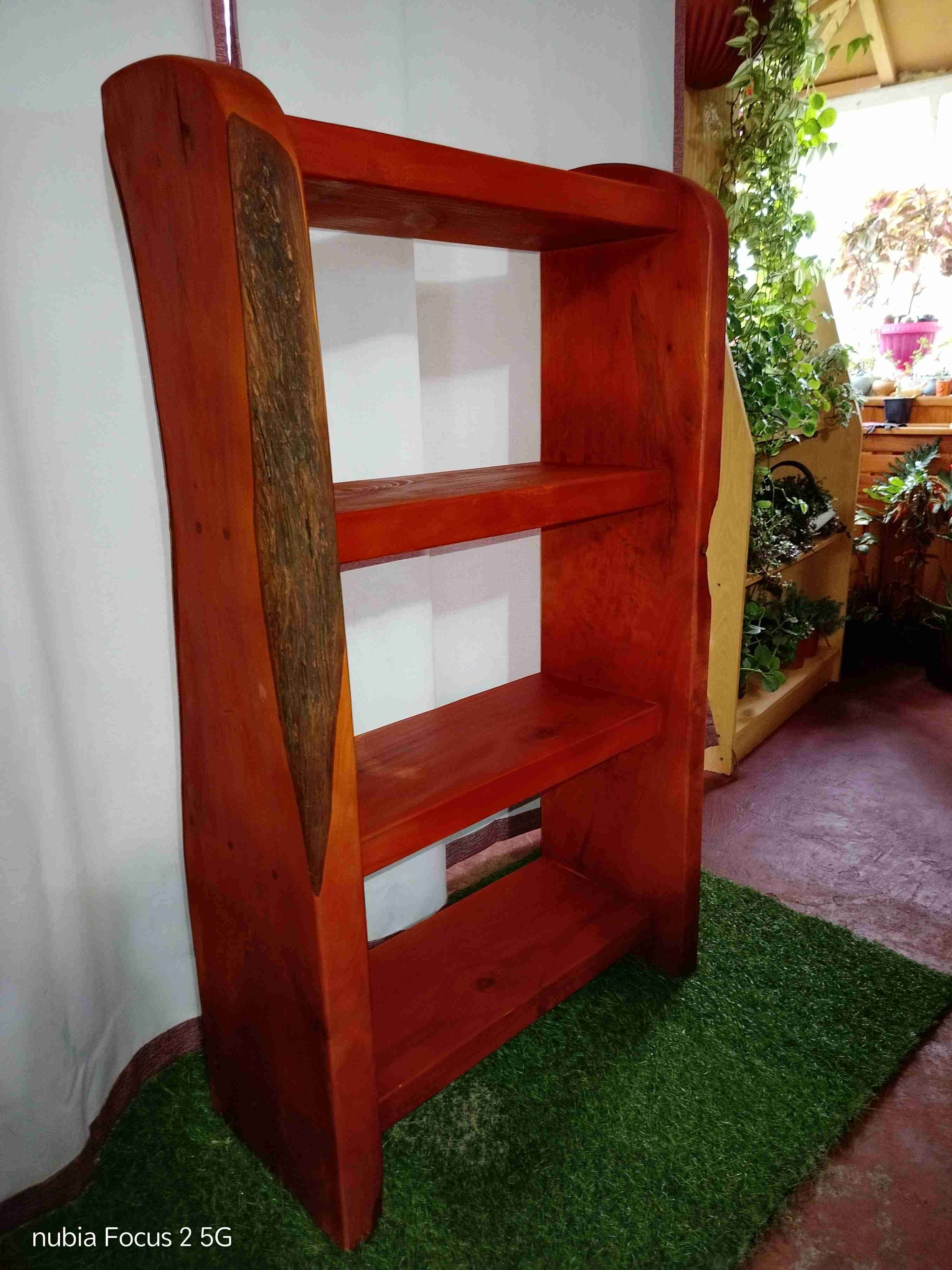 Estante de madera rústico - miniatura 1