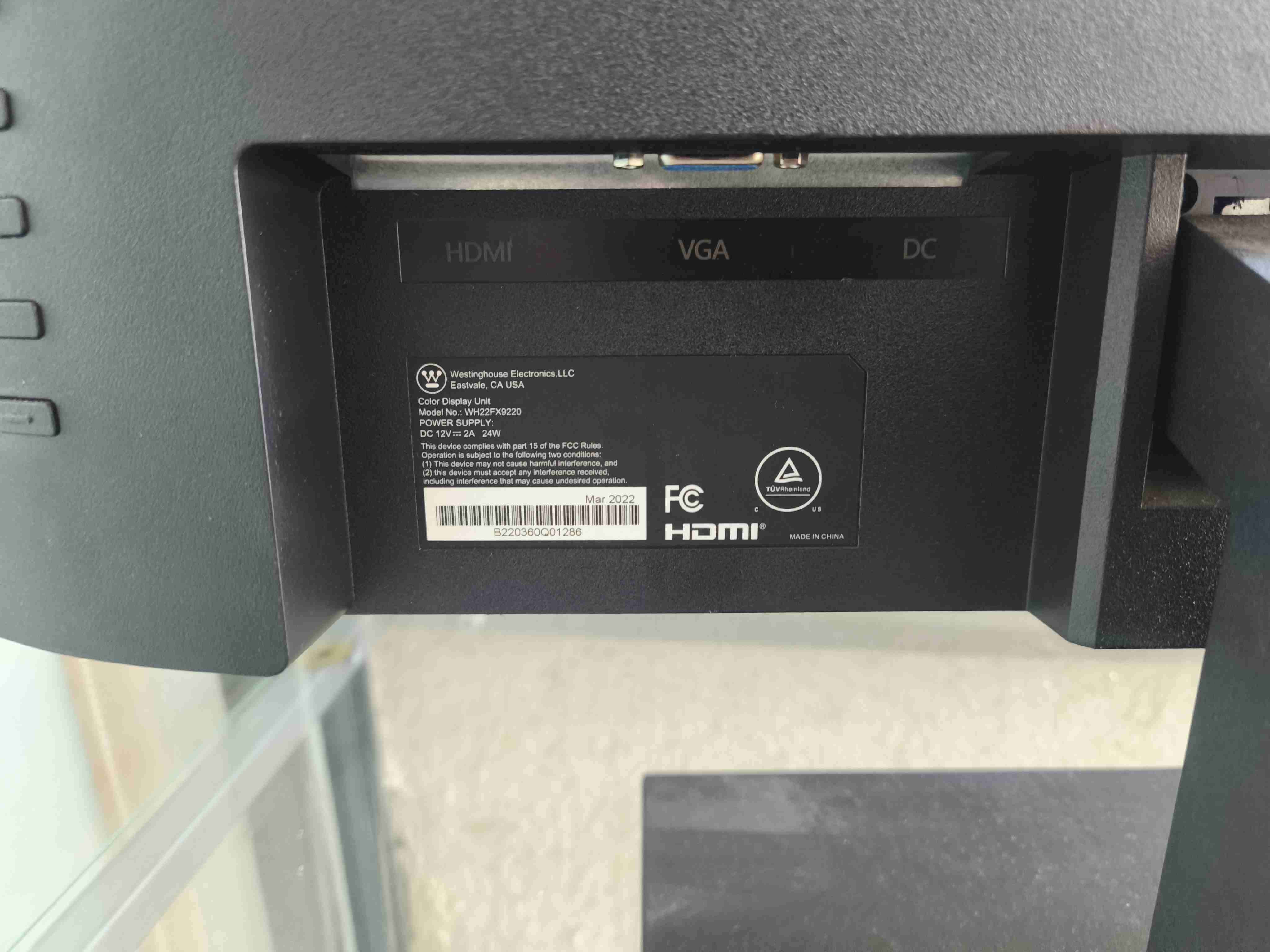 Monitor Westinghouse 24 pulgadas - miniatura 3