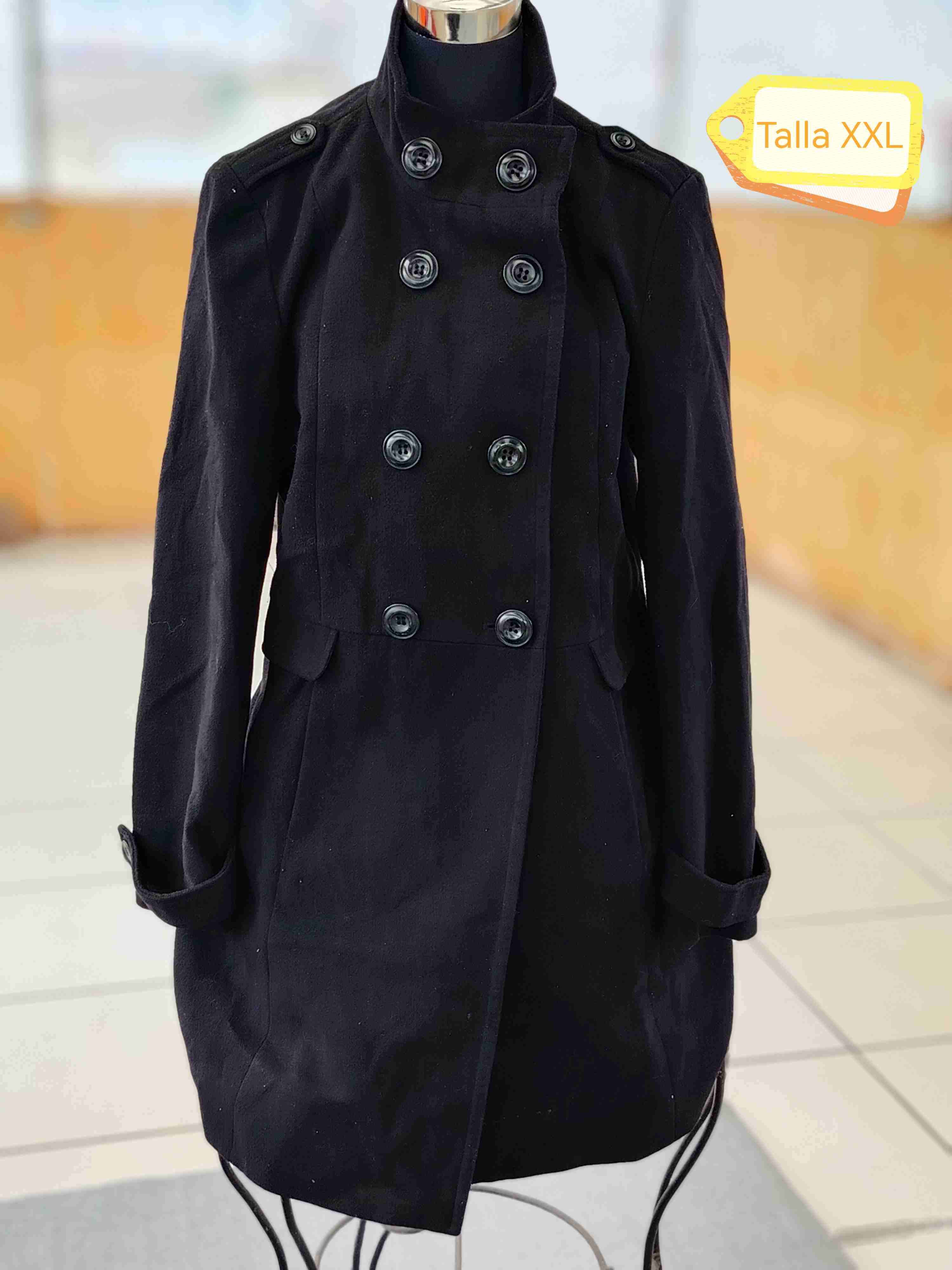 Abrigo azul claro elegante - miniatura 5