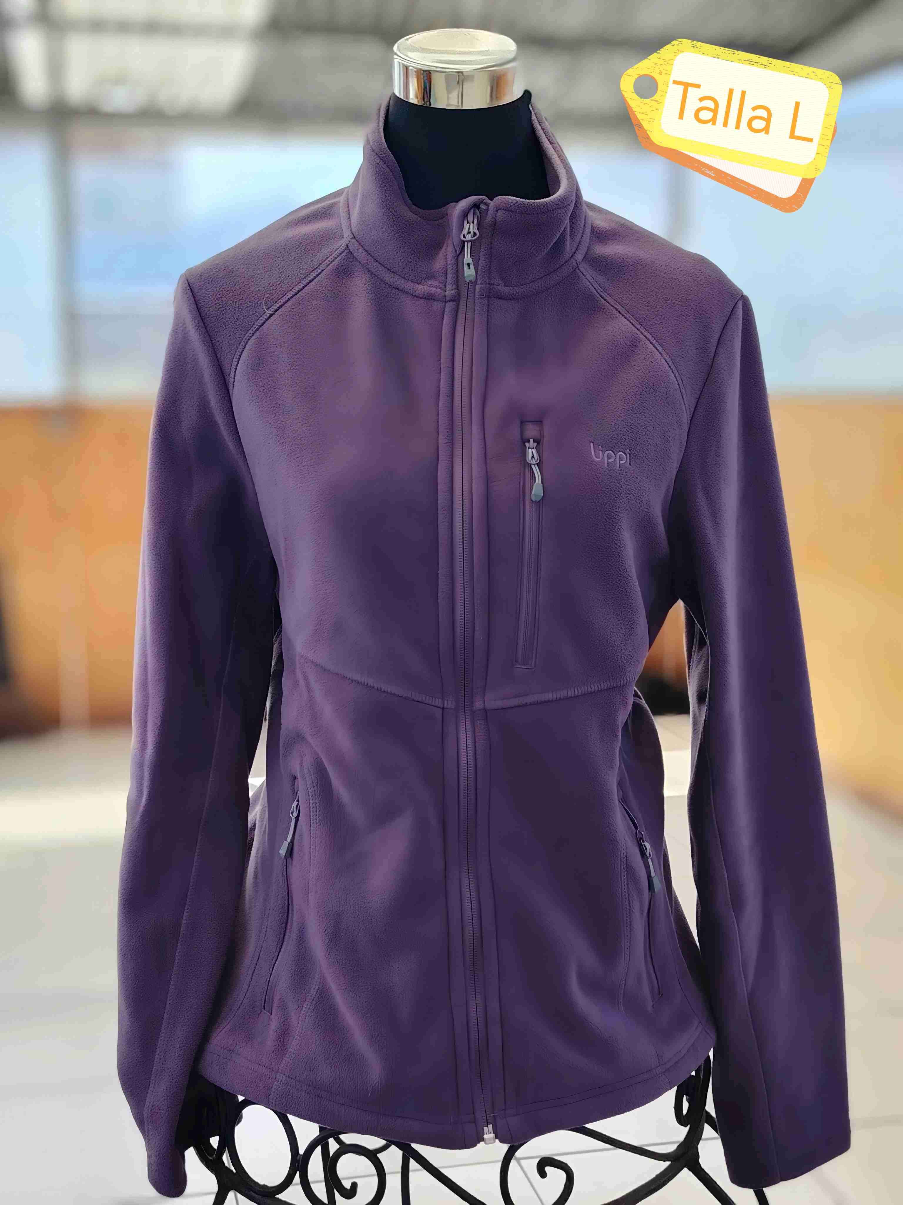 Chaqueta polar morada talla L - miniatura 1