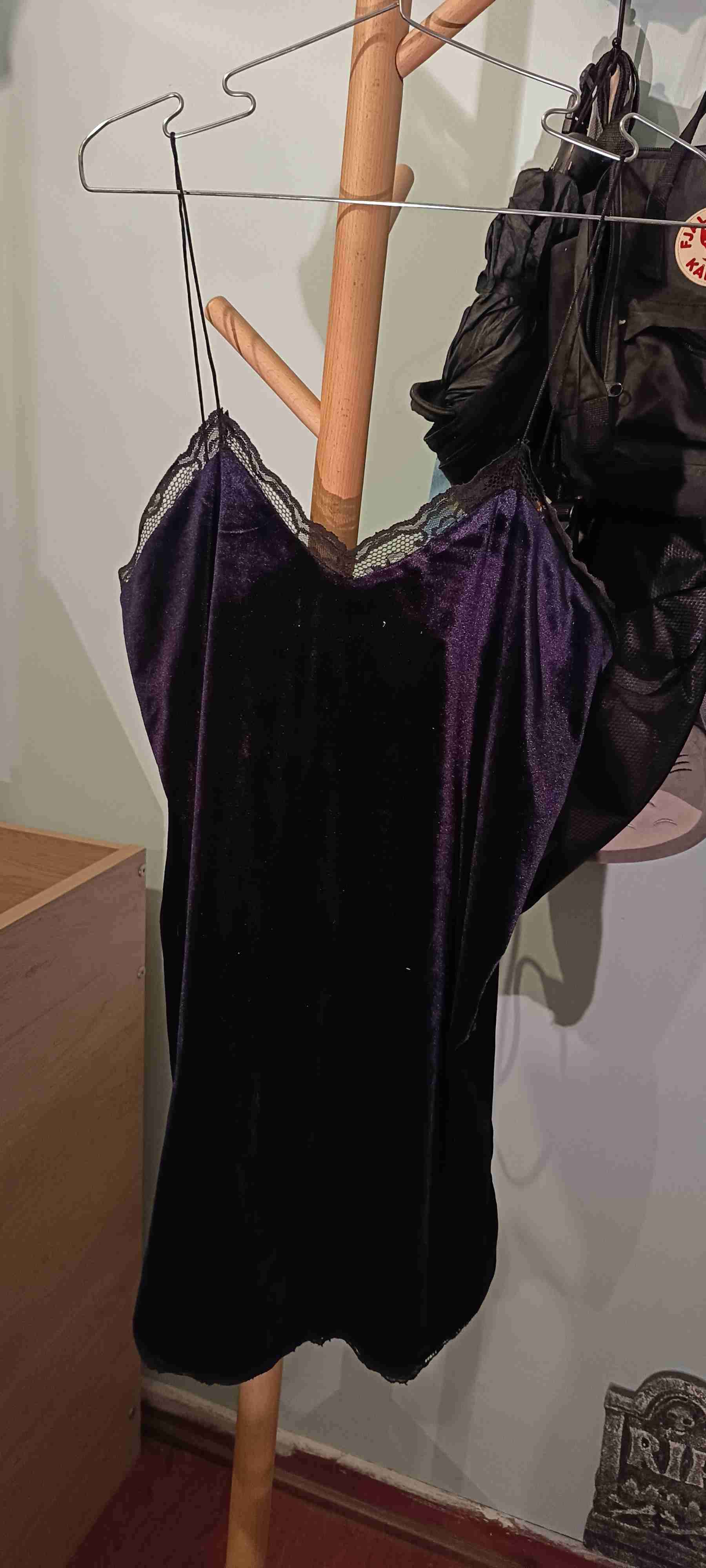 Vestido lencero azul marino