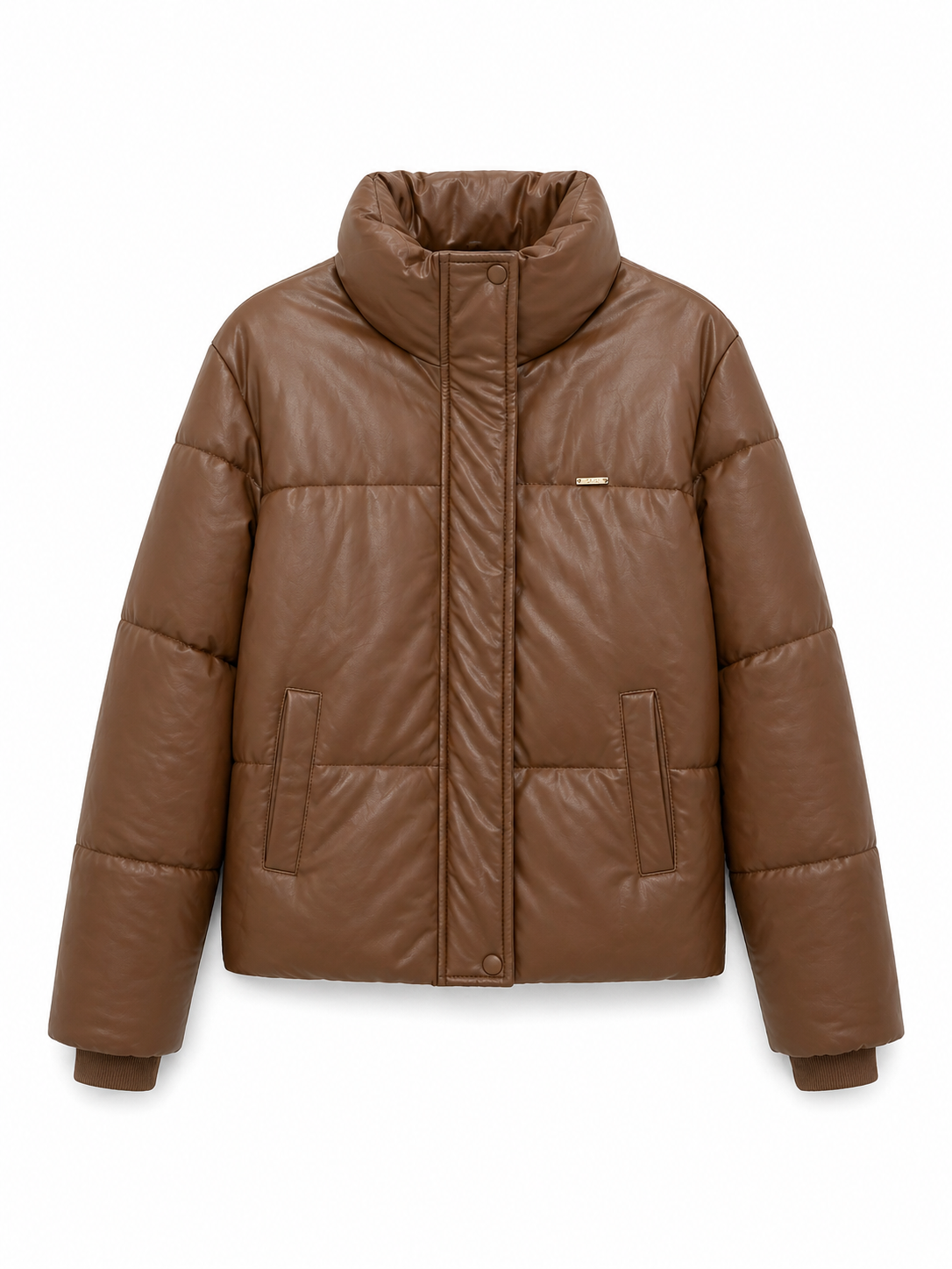 Chaqueta acolchada marrón