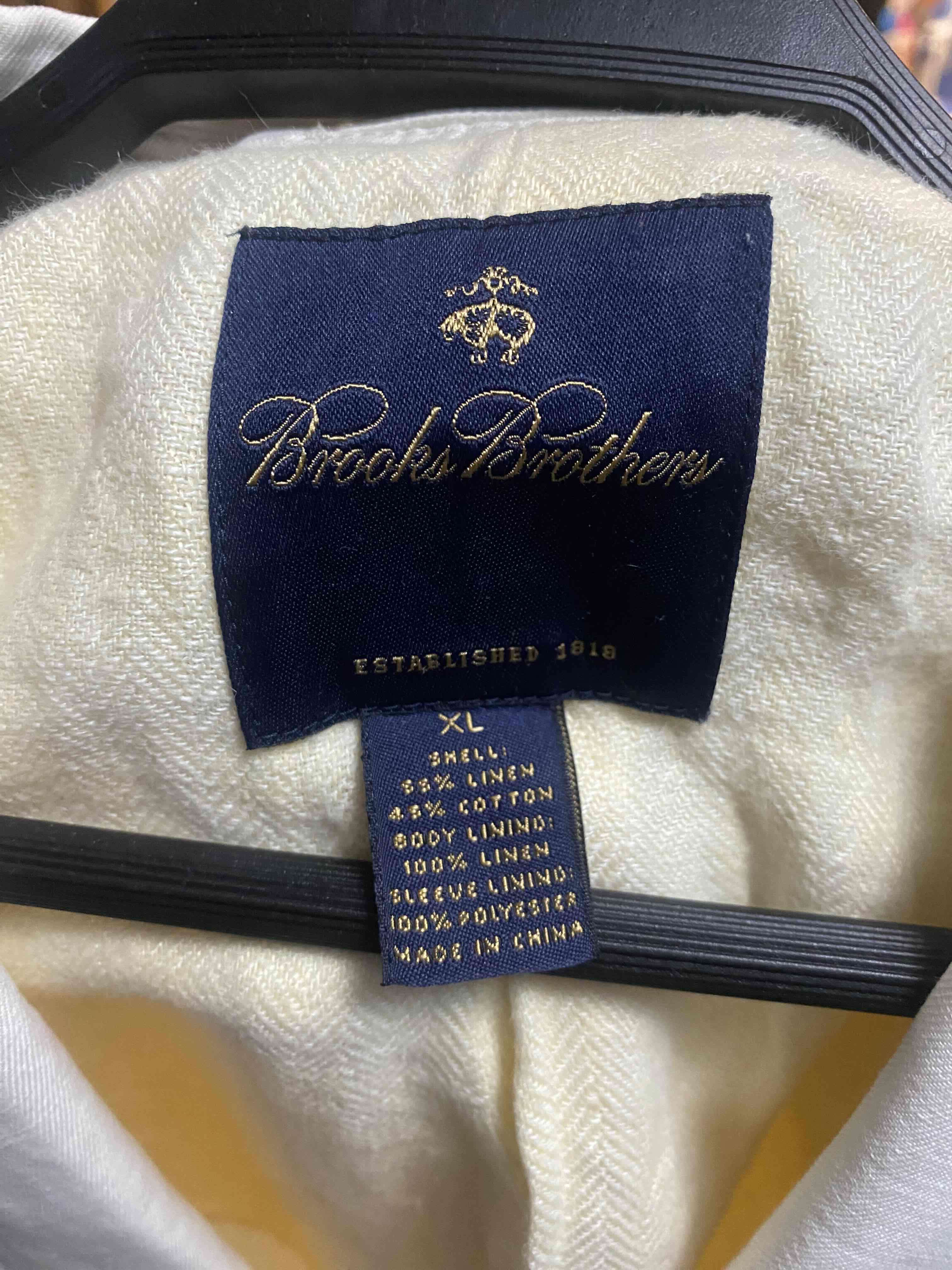 Blazer blanco casual  brooks brothers - miniatura 4