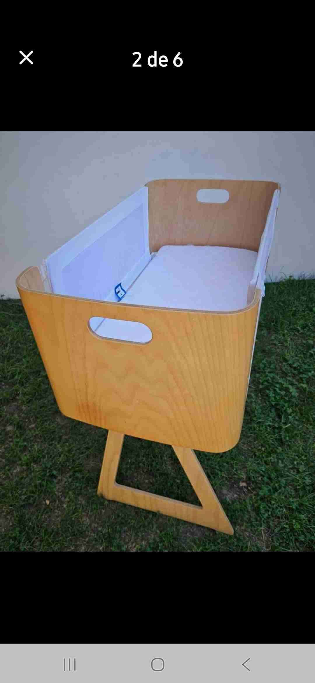 Cuna de madera para bebé - miniatura 3