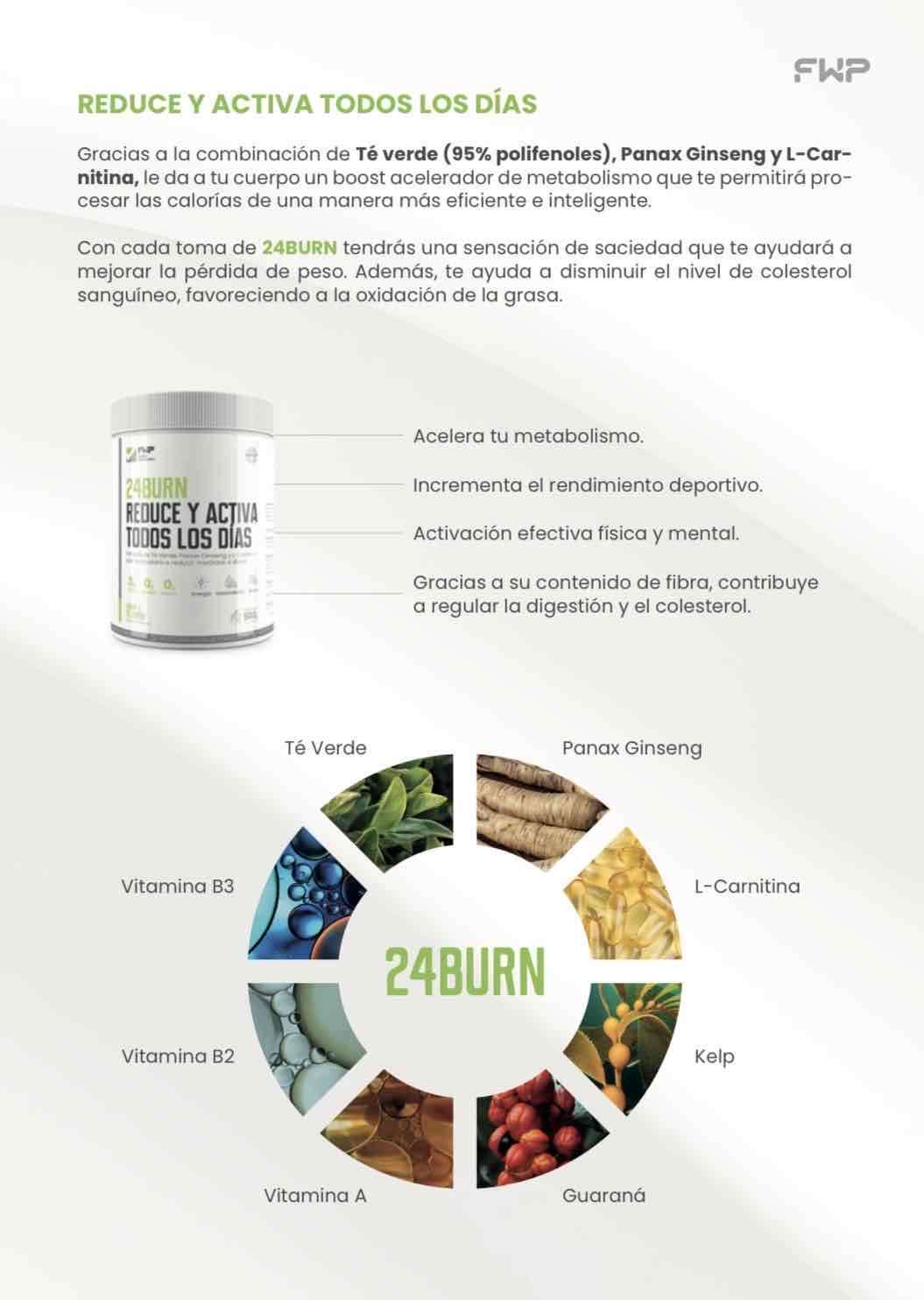 Suplemento 24BURN sabor limón - miniatura 4