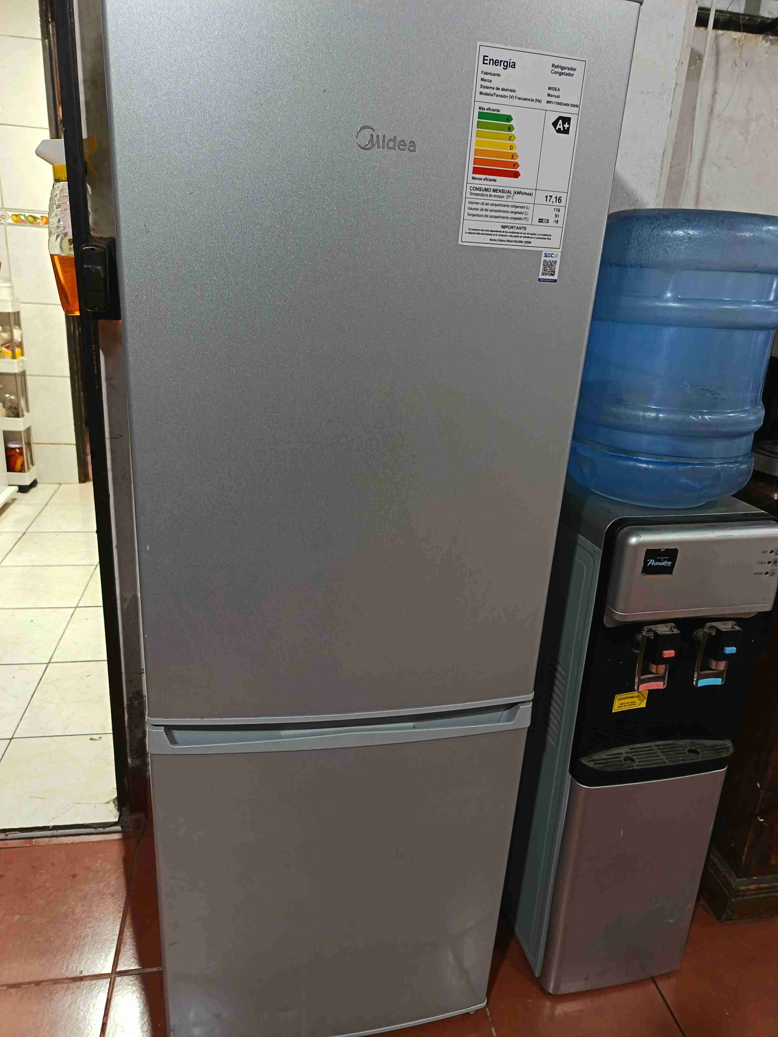 Refrigerador Midea plata - miniatura 1