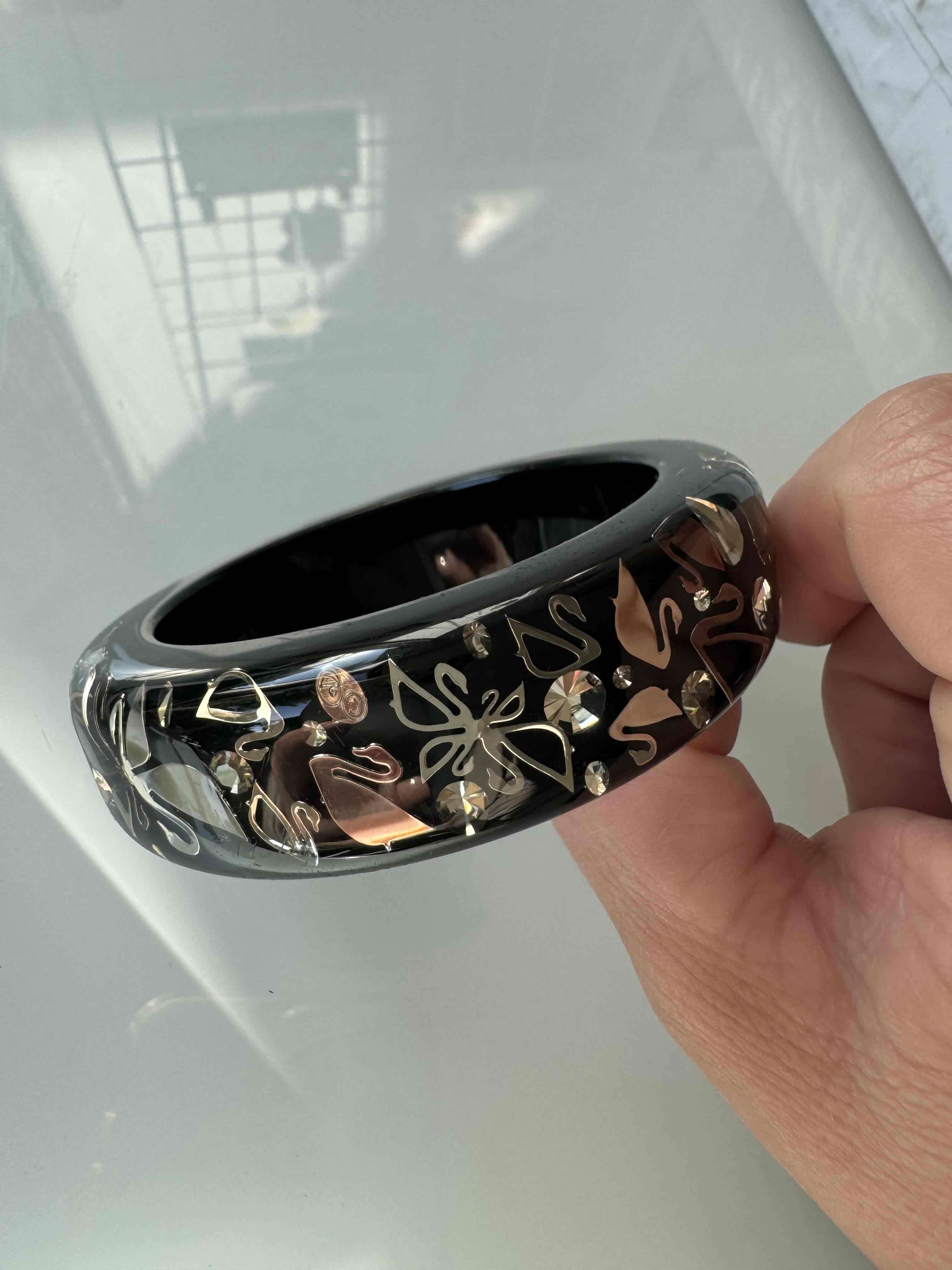 Pulsera acrílica SWAROVSKI original - miniatura 2
