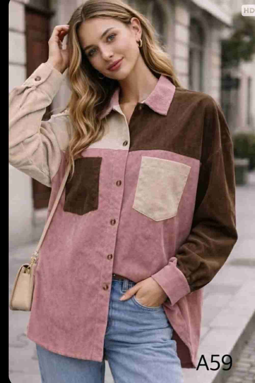 Camisa oversize multicolor