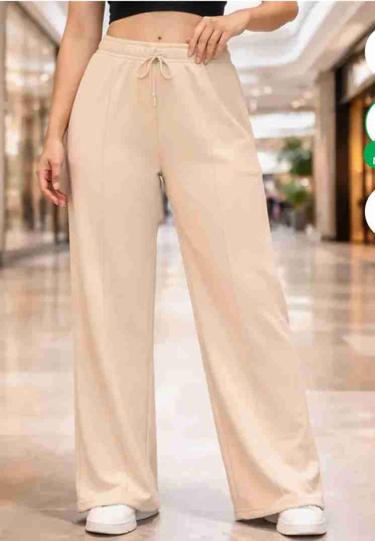 Pantalones beige anchos - miniatura 4