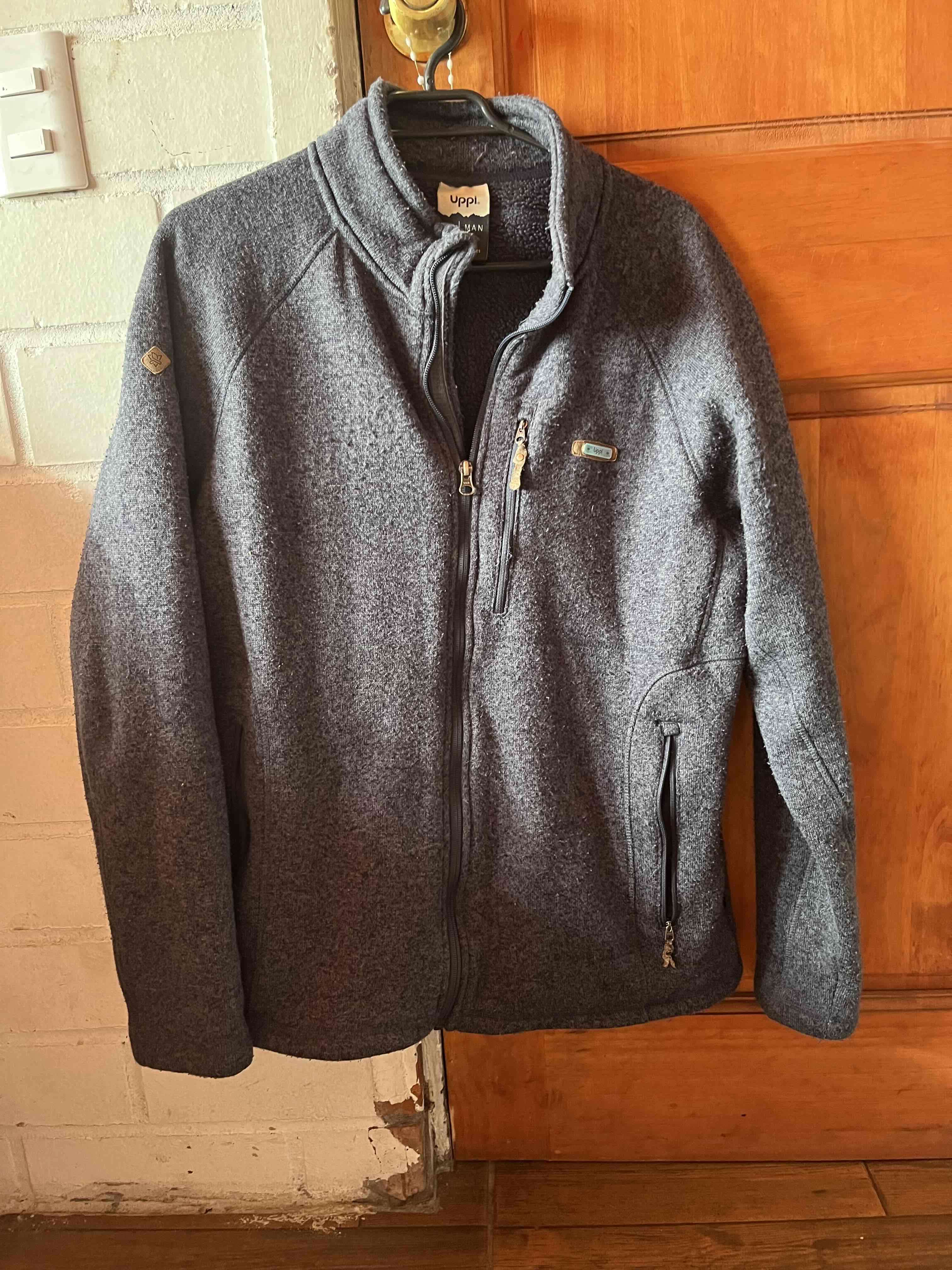 Chaqueta polar gris hombre - miniatura 1