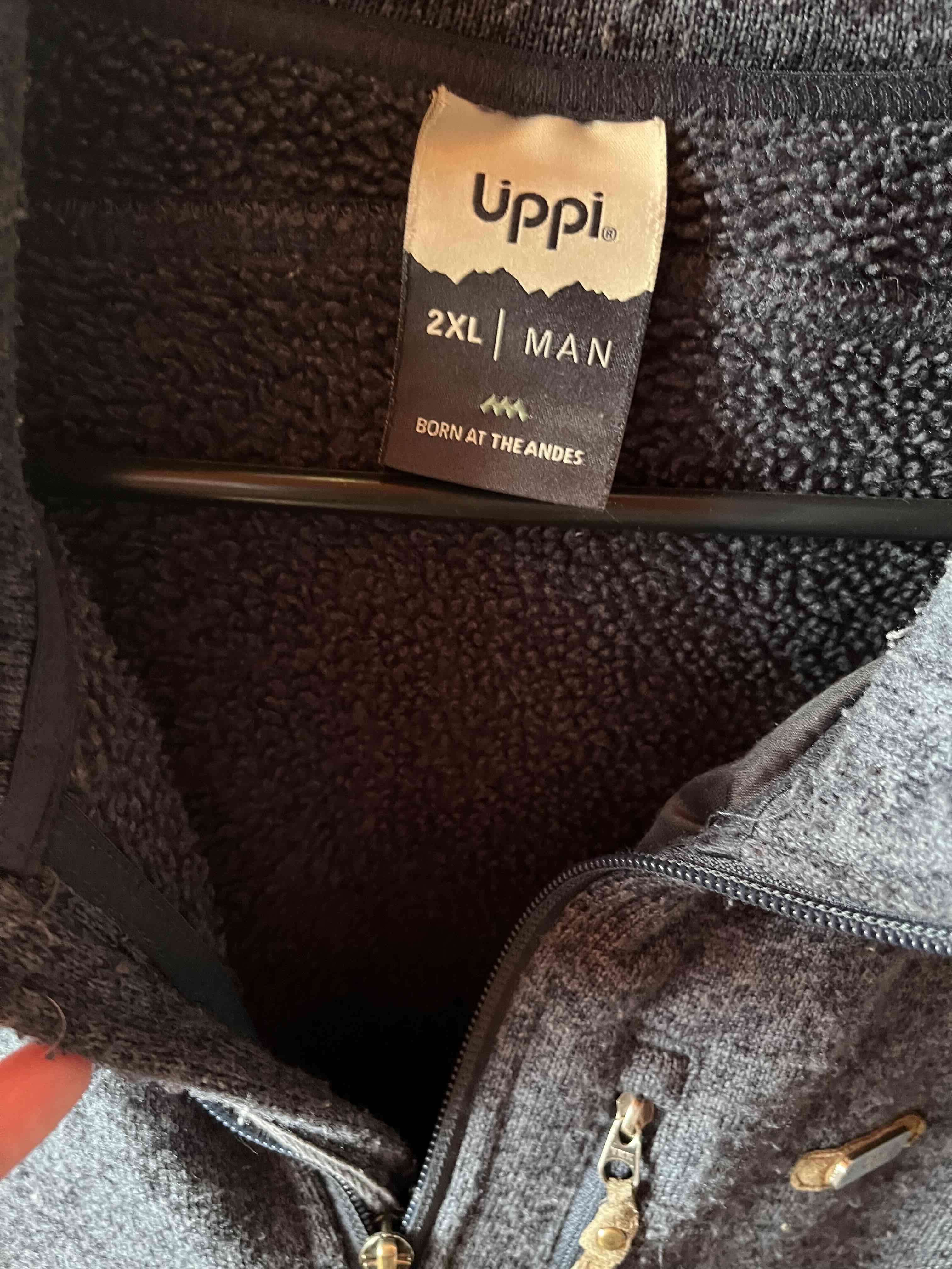 Chaqueta polar gris hombre - miniatura 2